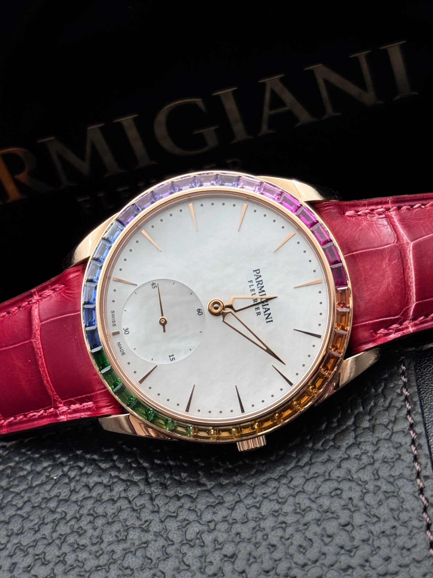 帕玛强尼 Parmigiani Fleurier TONDA系列 PFC288 18K玫瑰金 镶T方彩钻 39毫米 2025年全新全套