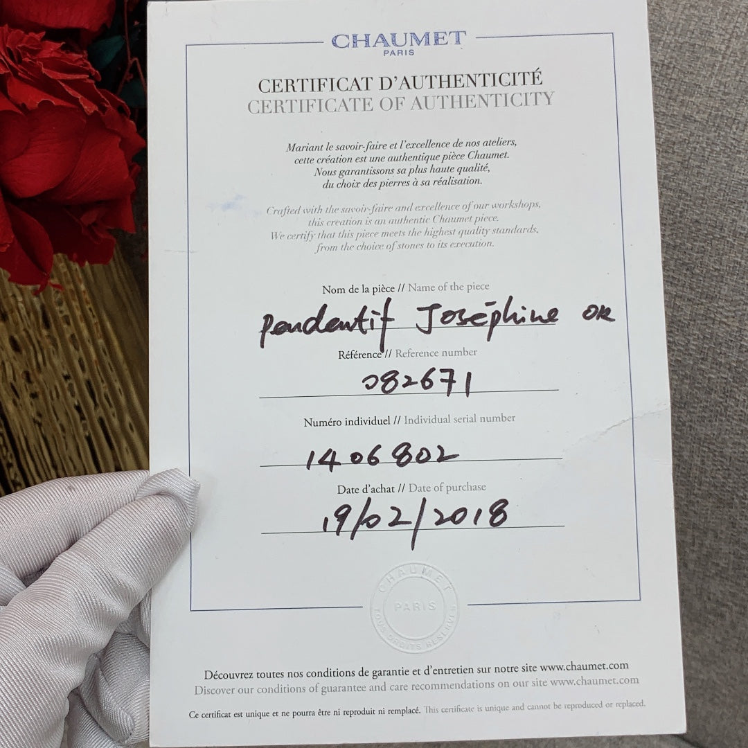 Chaumet Josephine Collection Heron Feather Tiara 18K Rose Gold Diamond Necklace, 2018 Full Set Available, Hq230311