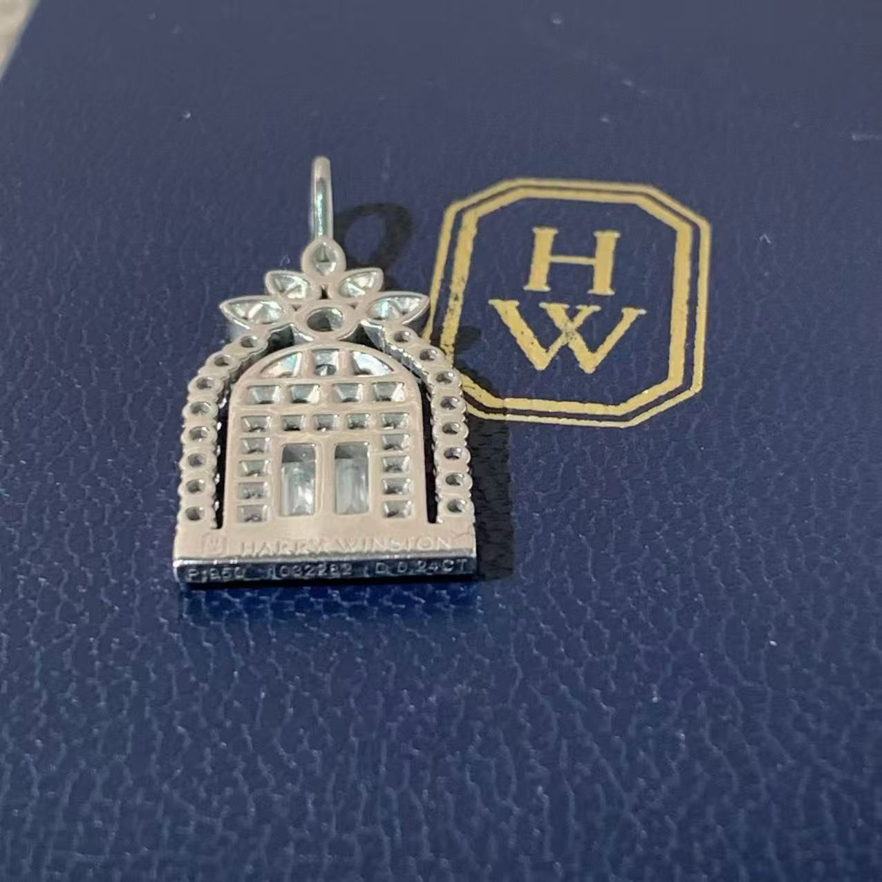 Harry Winston Winston Gates Platinum Full Diamond Pendant, 2025, Full Set Available Now
