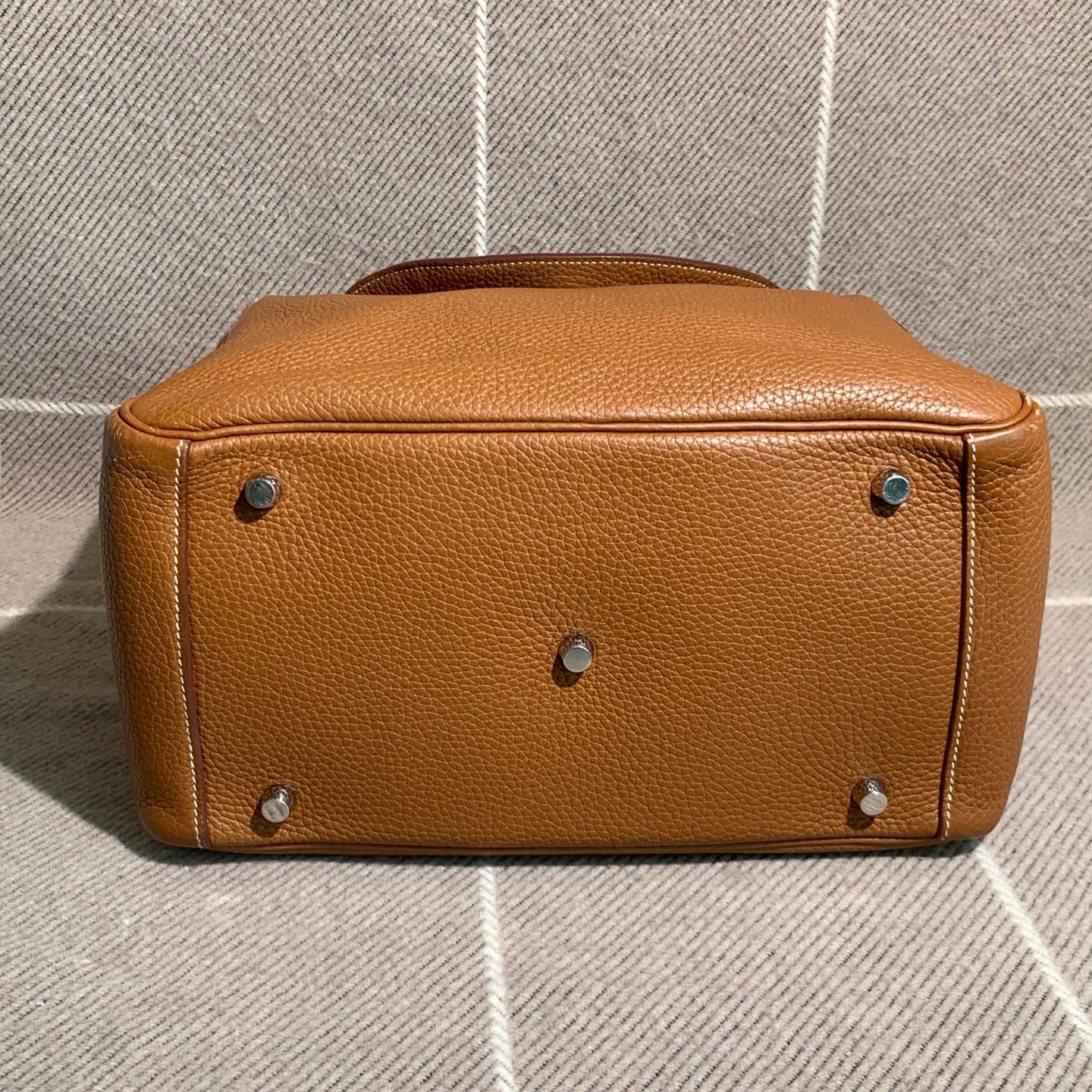 ✦ Hermès Lindy 30, gold-brown TC leather, silver hardware, T-stamp (99% new, excellent condition/super high cost performance)