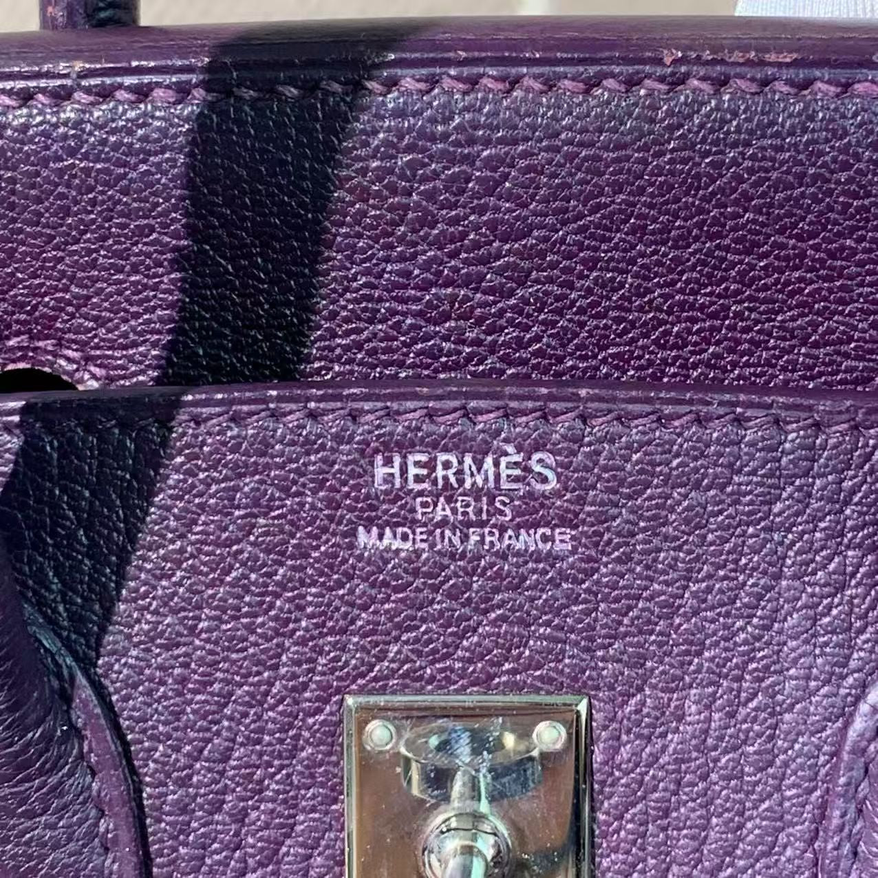 ✦ Hermès Birkin 25 Anemone Purple Goatskin Leather with Silver Buckle (Extra Fine Condition/Rare Goatskin)