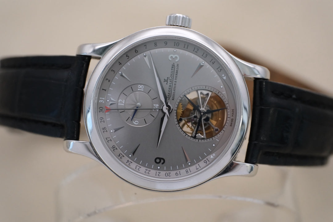 Jaeger-LeCoultre 积家 大师系列Q1656450 陀飞轮,全球限量300支,PT950铂金材质,表经41.5mm,自动 全套现货
