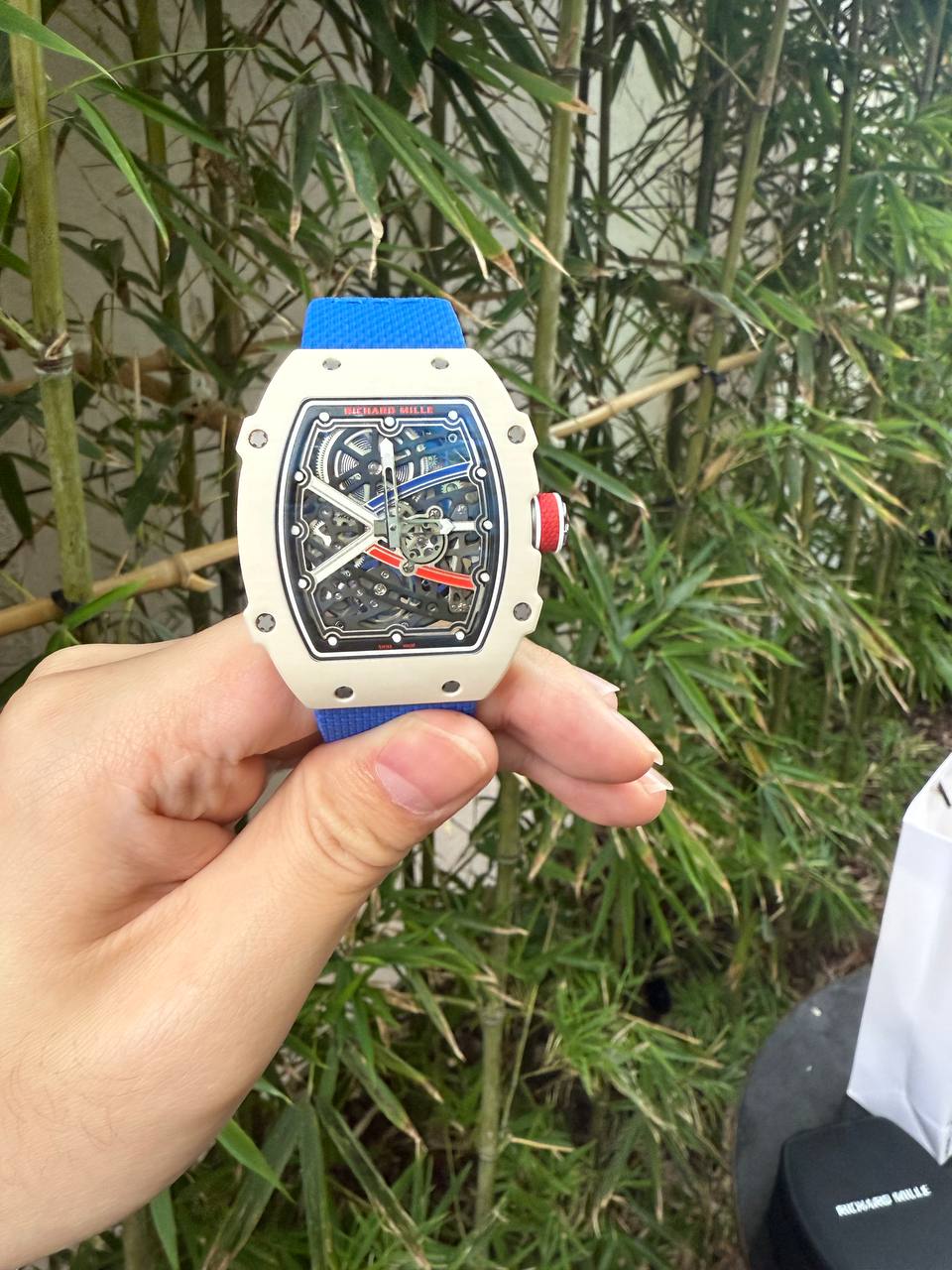 ✦ Richard Mille RM 67-02 French White Automatic Ultra-Thin Watch - A Private Collection by an Employee