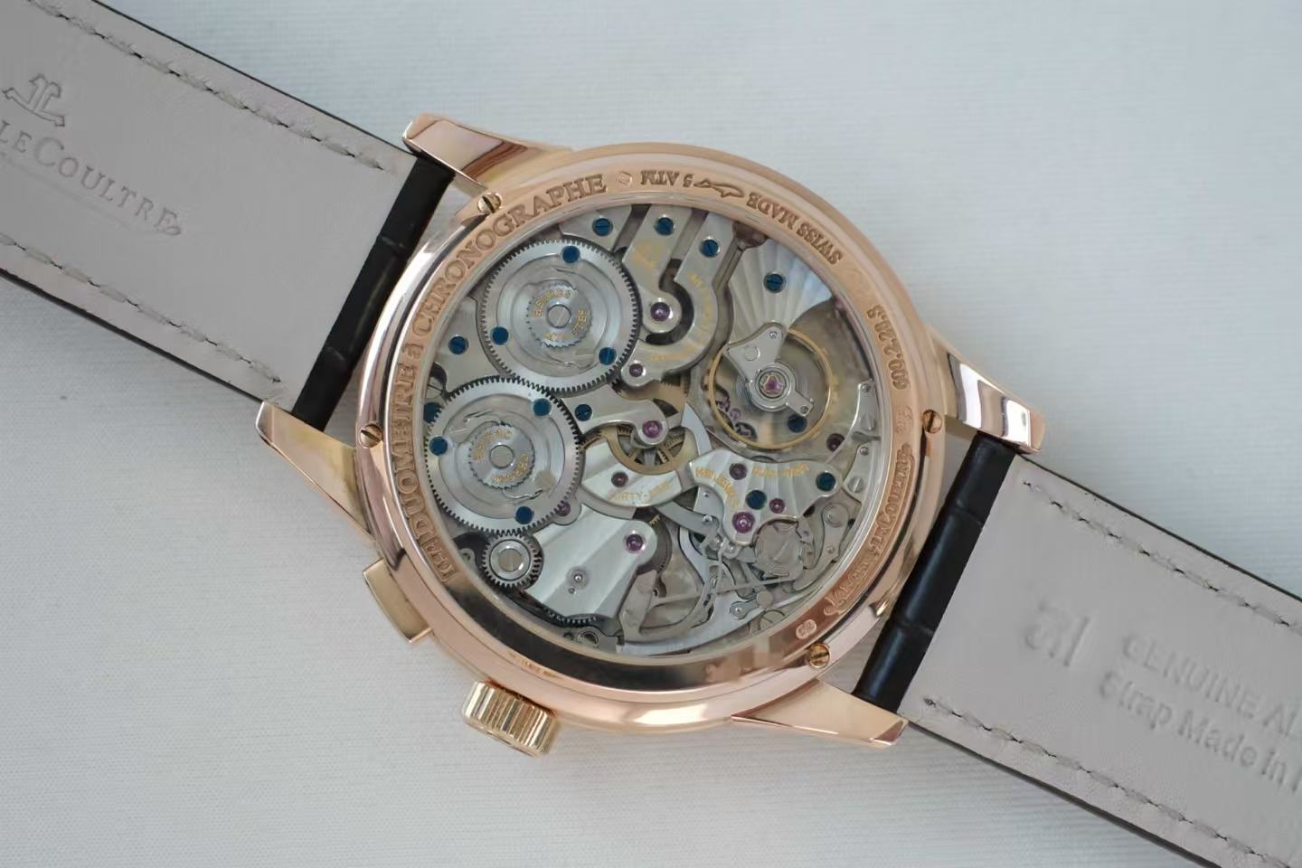✦ 积家 Jaeger-LeCoultre 双翼系列 42毫米 18K玫瑰金 手动机械腕表