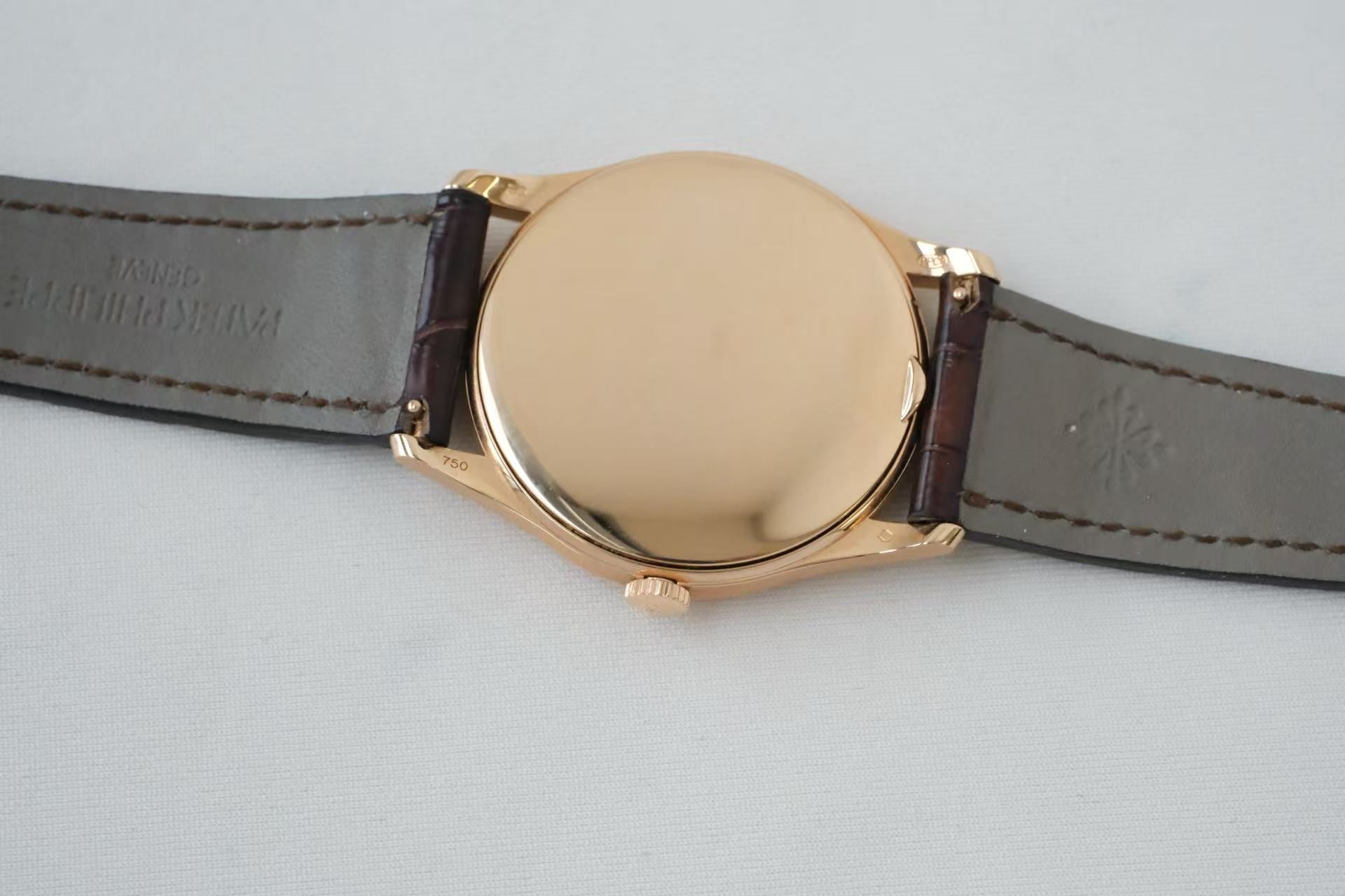 百达翡丽 Patek Philippe 古典表 Calatrava 5196R-001 18K玫瑰金 手动机械 37mm