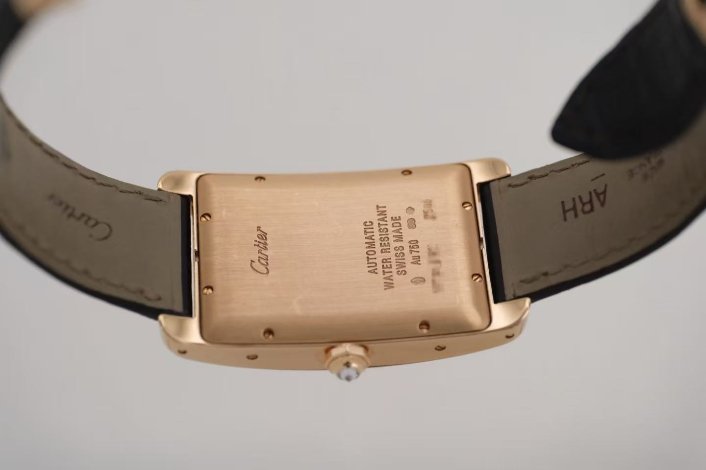 卡地亚 Cartier 坦克系列 Tank WB704851 18K玫瑰金 原厂镶钻 自动机械 45.1mm