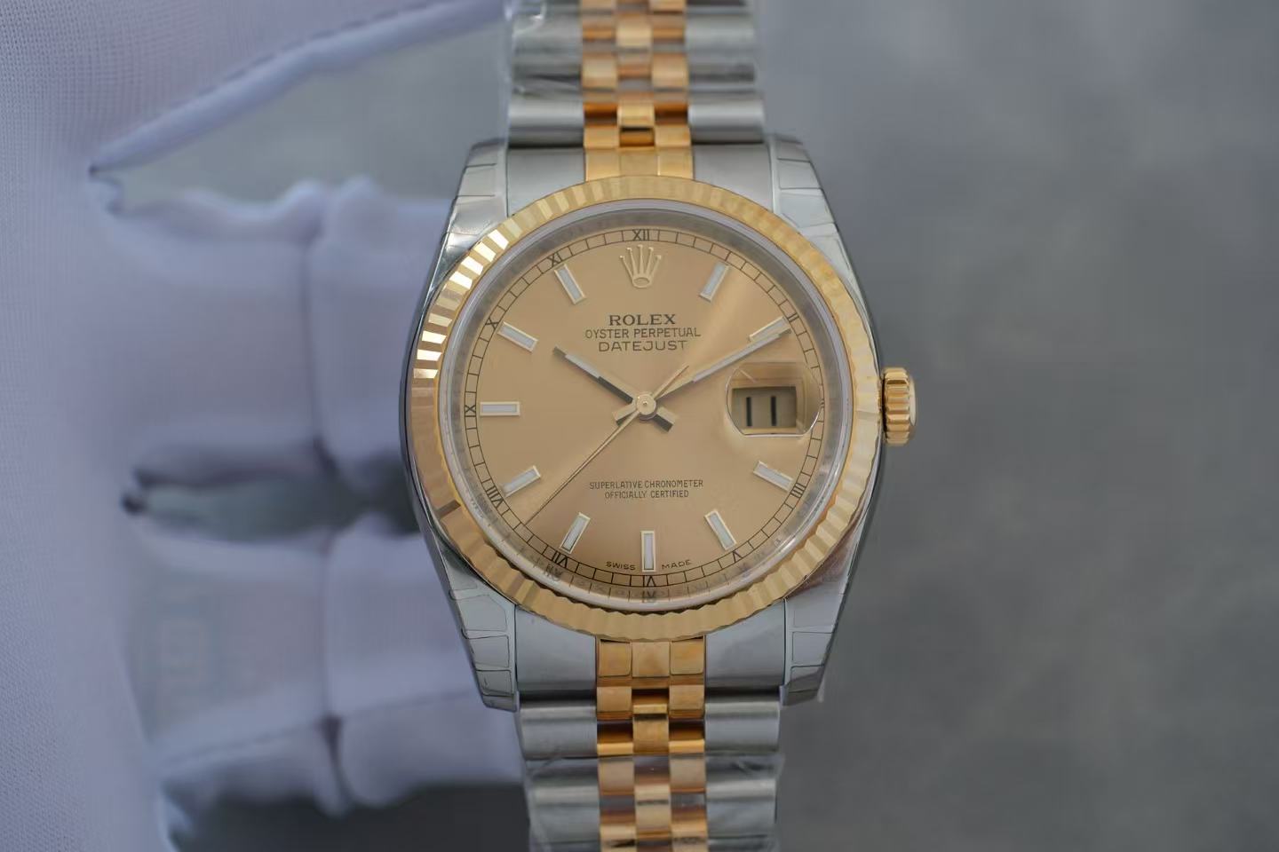 ✦ 劳力士 Rolex 日志型 36毫米 黄金钢 116233 (2013年库存全膜/带发票)