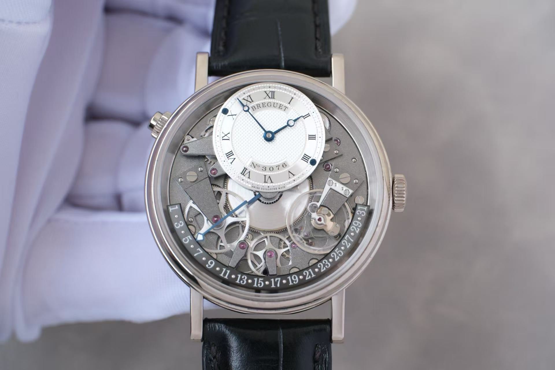 ✦ Breguet Heritage Collection 40mm 18K White Gold 7597BB Retrograde Date Watch