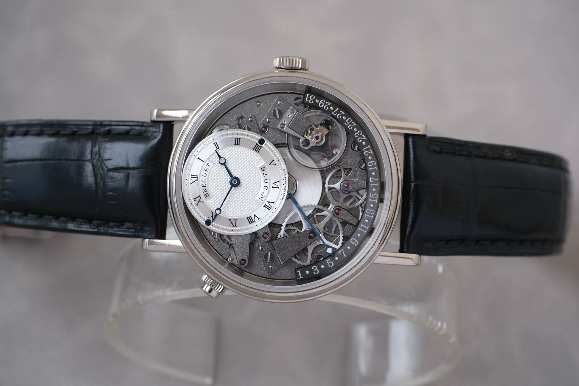 ✦ Breguet Heritage Collection 40mm 18K White Gold 7597BB Retrograde Date Watch