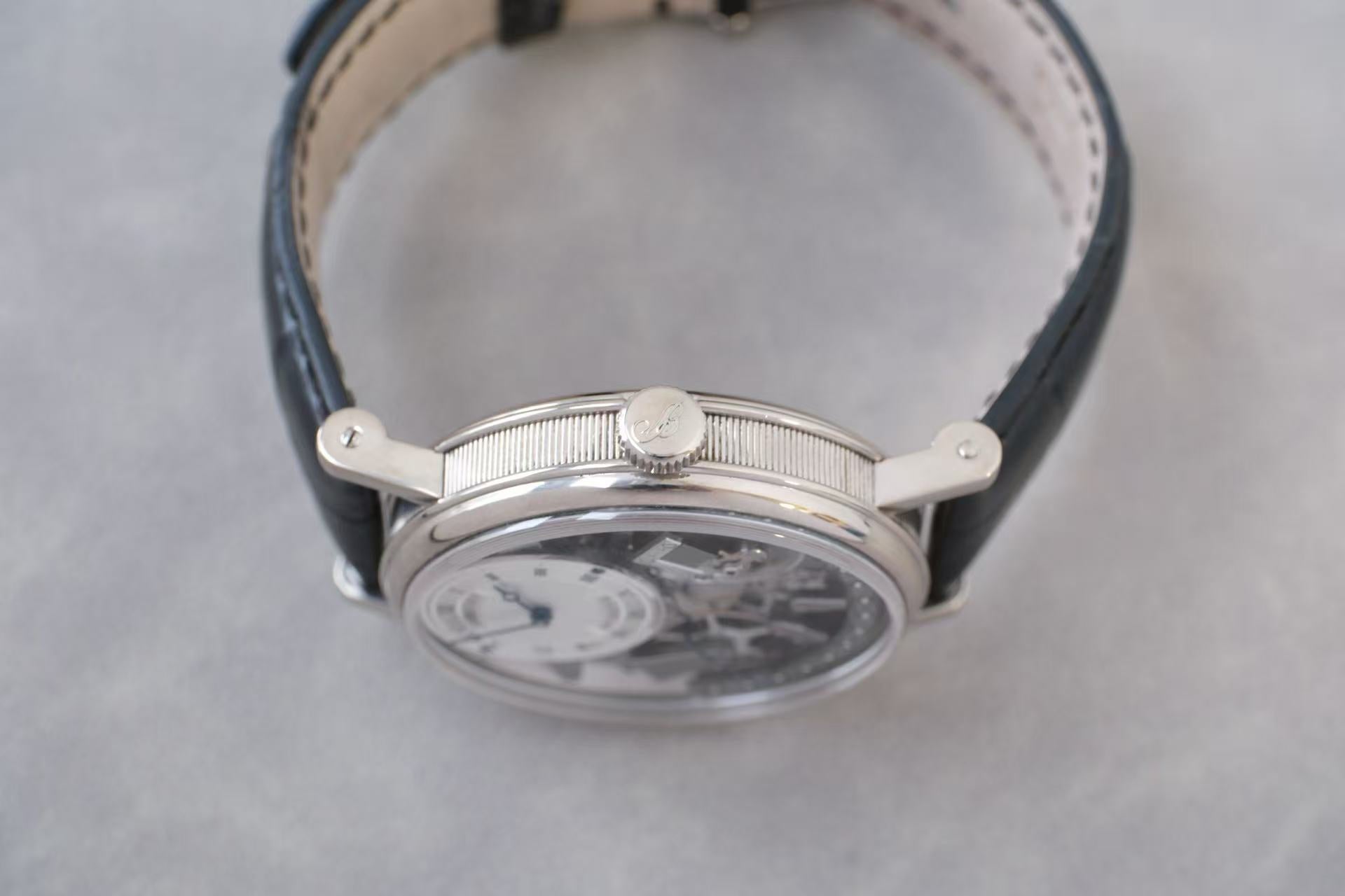 ✦ Breguet Heritage Collection 40mm 18K White Gold 7597BB Retrograde Date Watch