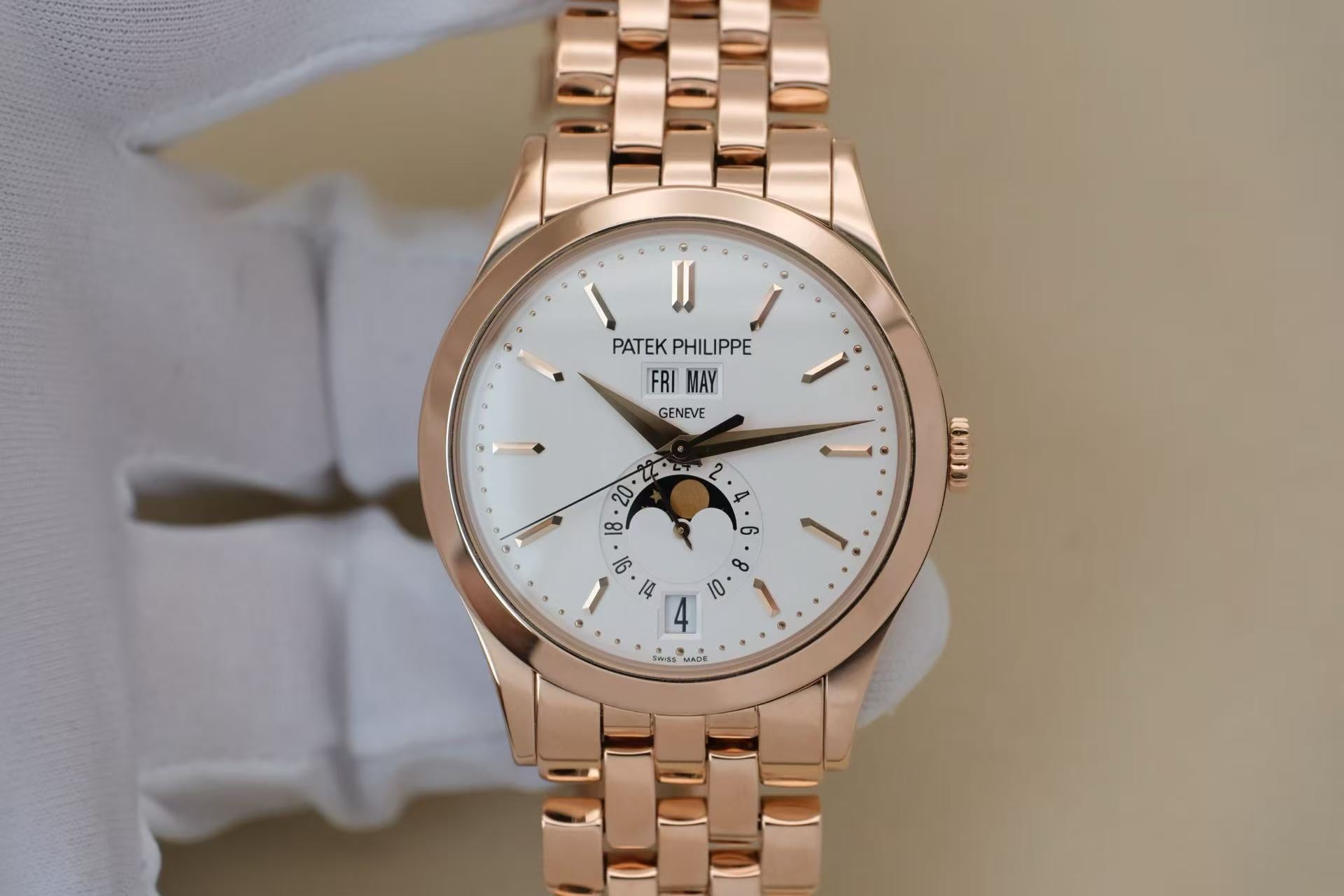 ✦ Patek Philippe Complications 38.5mm 18K Rose Gold Annual Calendar Watch 5396/1R-010