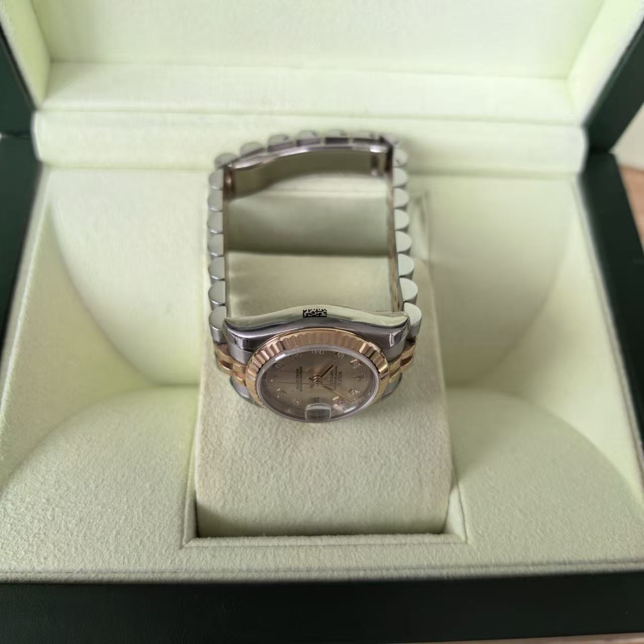 ✦ Rolex Lady Datejust 26mm Rose Gold Steel m179171 (2010 Fully Foiled Stock/Complete Set with Invoice)