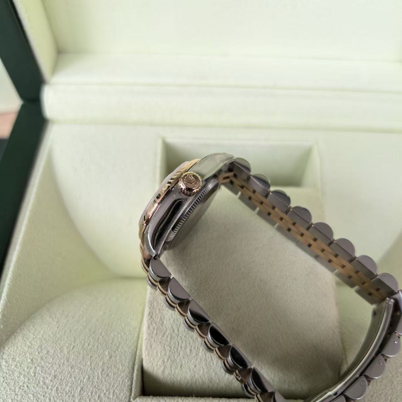 ✦ Rolex Lady Datejust 26mm Rose Gold Steel m179171 (2010 Fully Foiled Stock/Complete Set with Invoice)