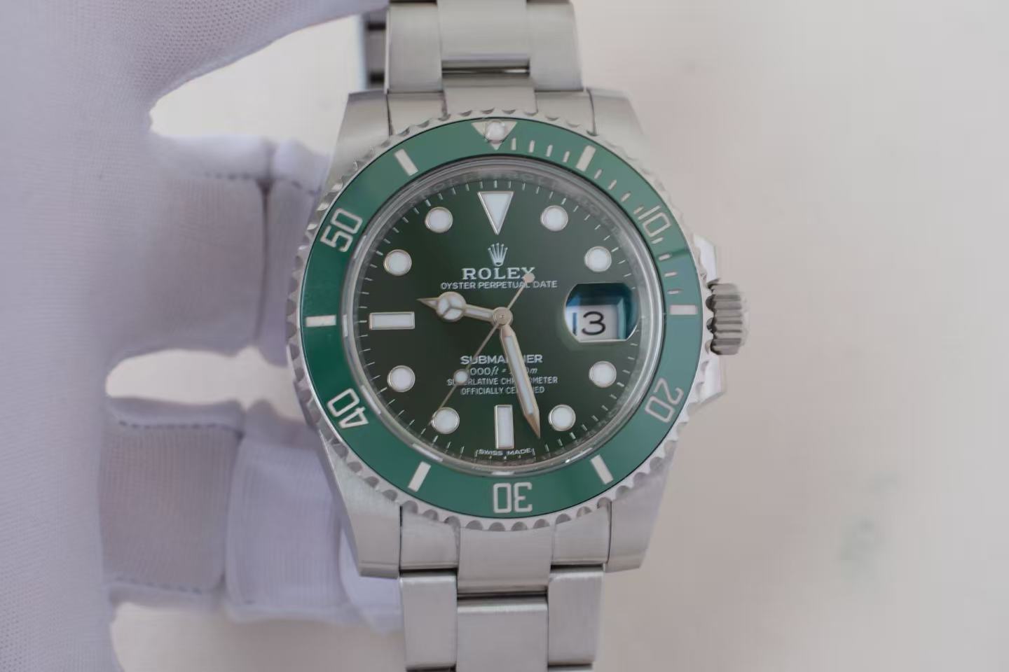 ✦ 劳力士 Rolex 潜航者日历型 40毫米 蚝式钢 二代绿水鬼(Hulk) m116610LV-0002 (2019年全套全长/带票据)