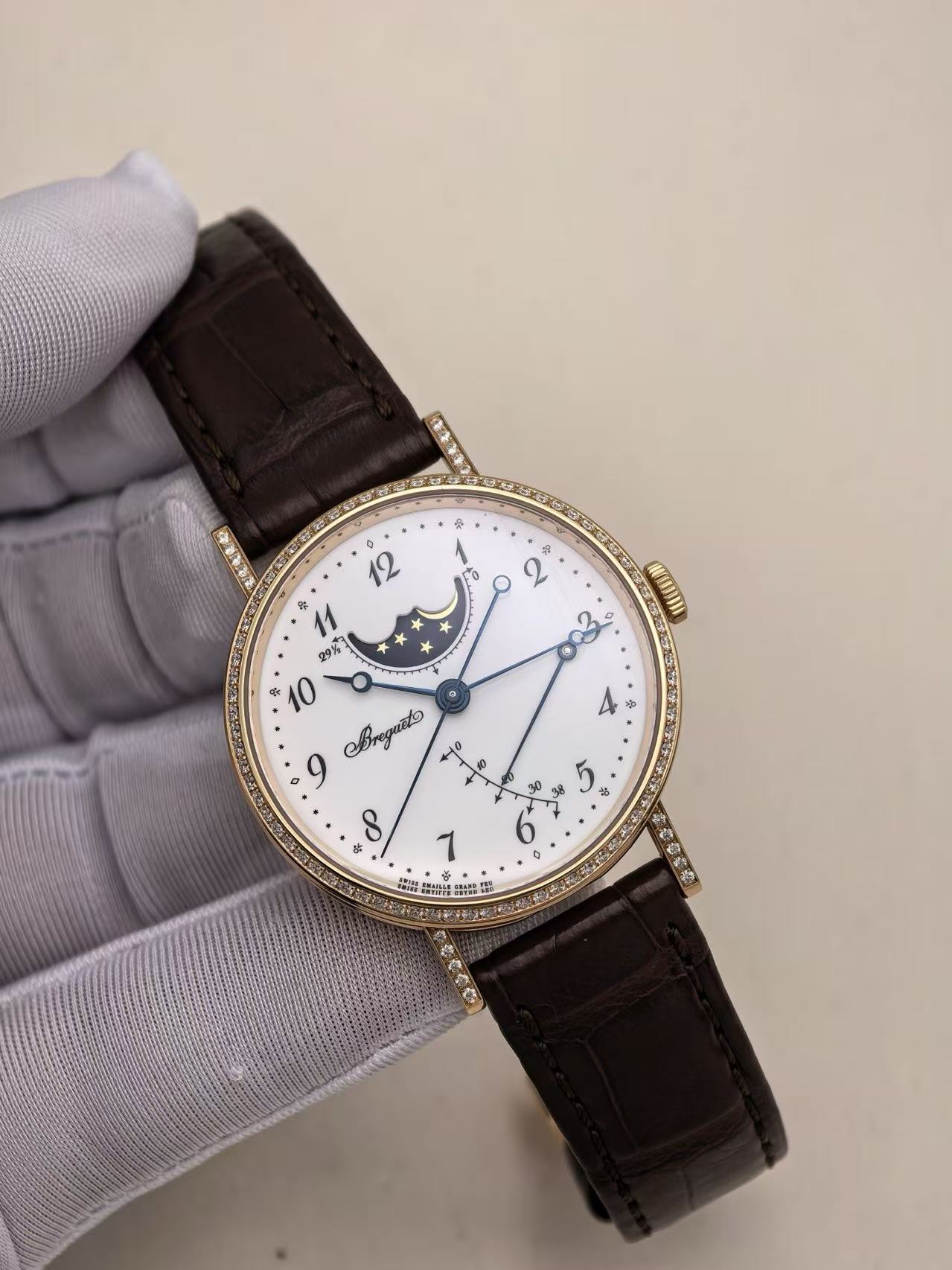 ✦ 宝玑 Breguet 经典系列 Classique 37毫米 18K玫瑰金 月相 8788BR (2015年全套/极品试戴状态)