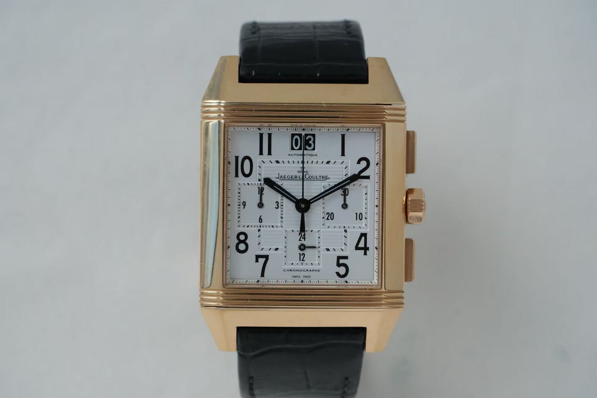 ✦ 积家 Jaeger-LeCoultre 翻转系列 Reverso 50.5x34.9毫米 18K玫瑰金 Q7012420