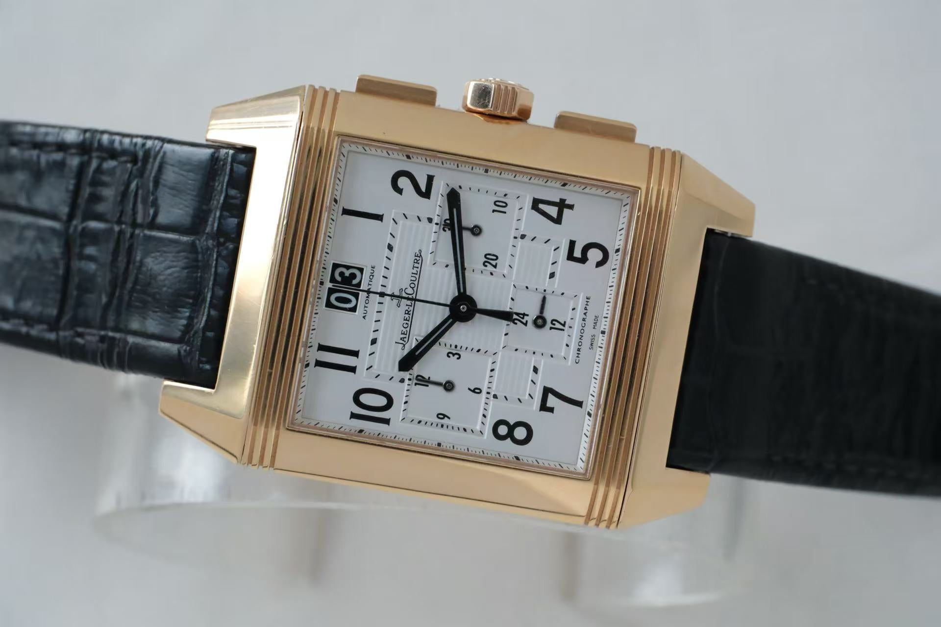 ✦ 积家 Jaeger-LeCoultre 翻转系列 Reverso 50.5x34.9毫米 18K玫瑰金 Q7012420