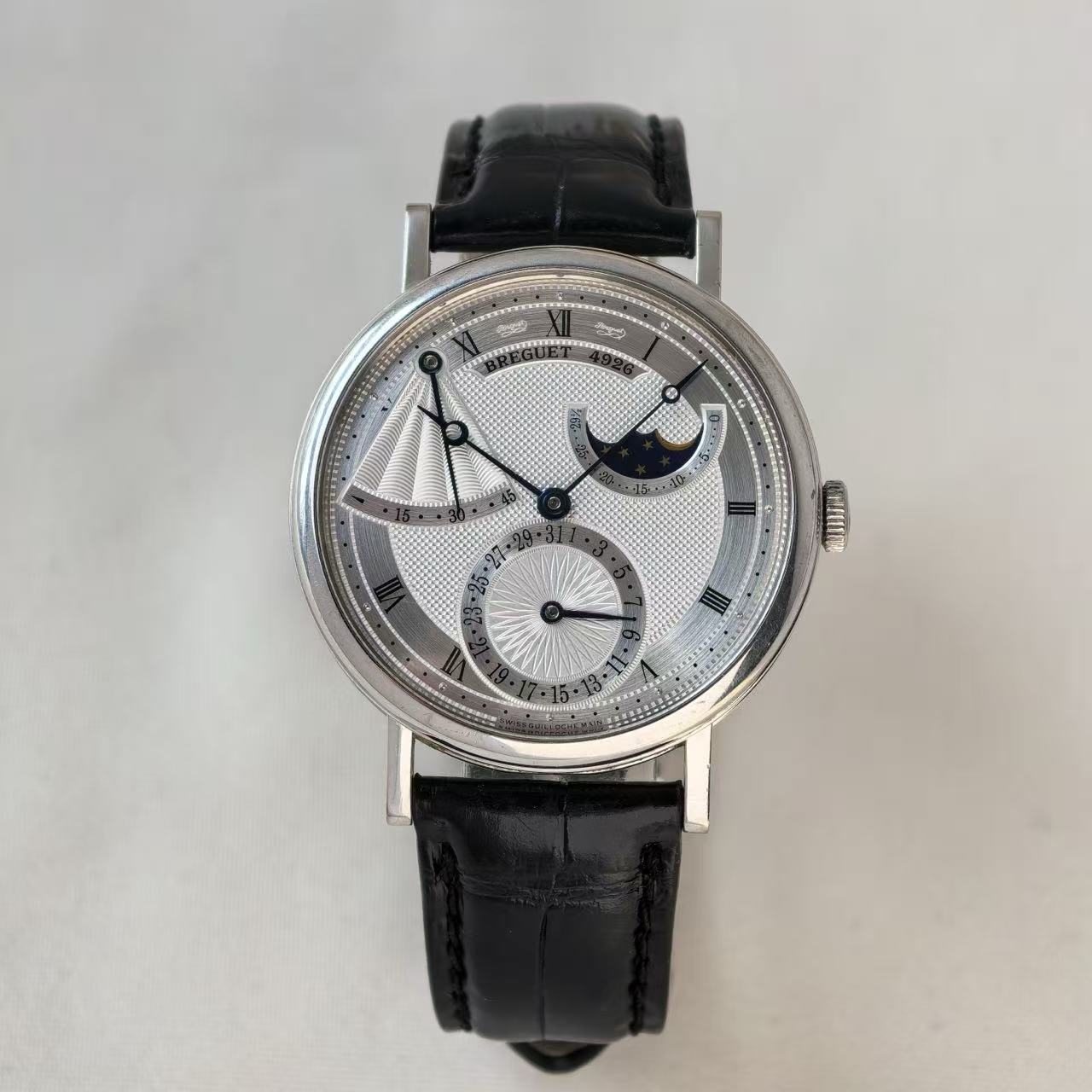 ✦ 宝玑 Breguet 经典系列 39毫米 18K白金 月相动储 7137BB/11/9V6 (新品极佳状态)