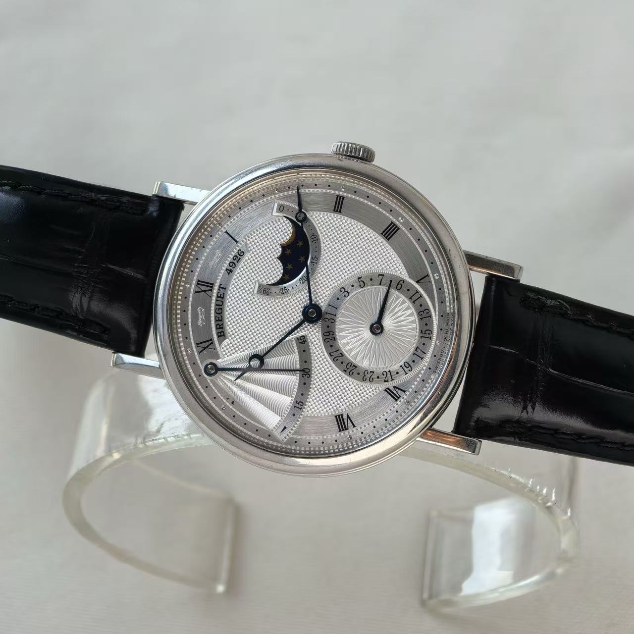 ✦ 宝玑 Breguet 经典系列 39毫米 18K白金 月相动储 7137BB/11/9V6 (新品极佳状态)