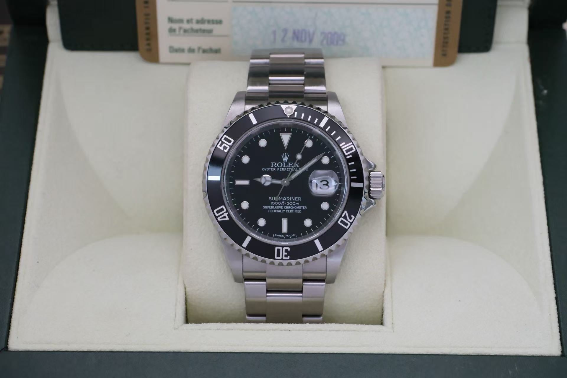 ✦ 劳力士 Rolex 潜航者型 40毫米 蚝式钢 一代铝圈黑水鬼 16610LN (2009年M字头/大全套)