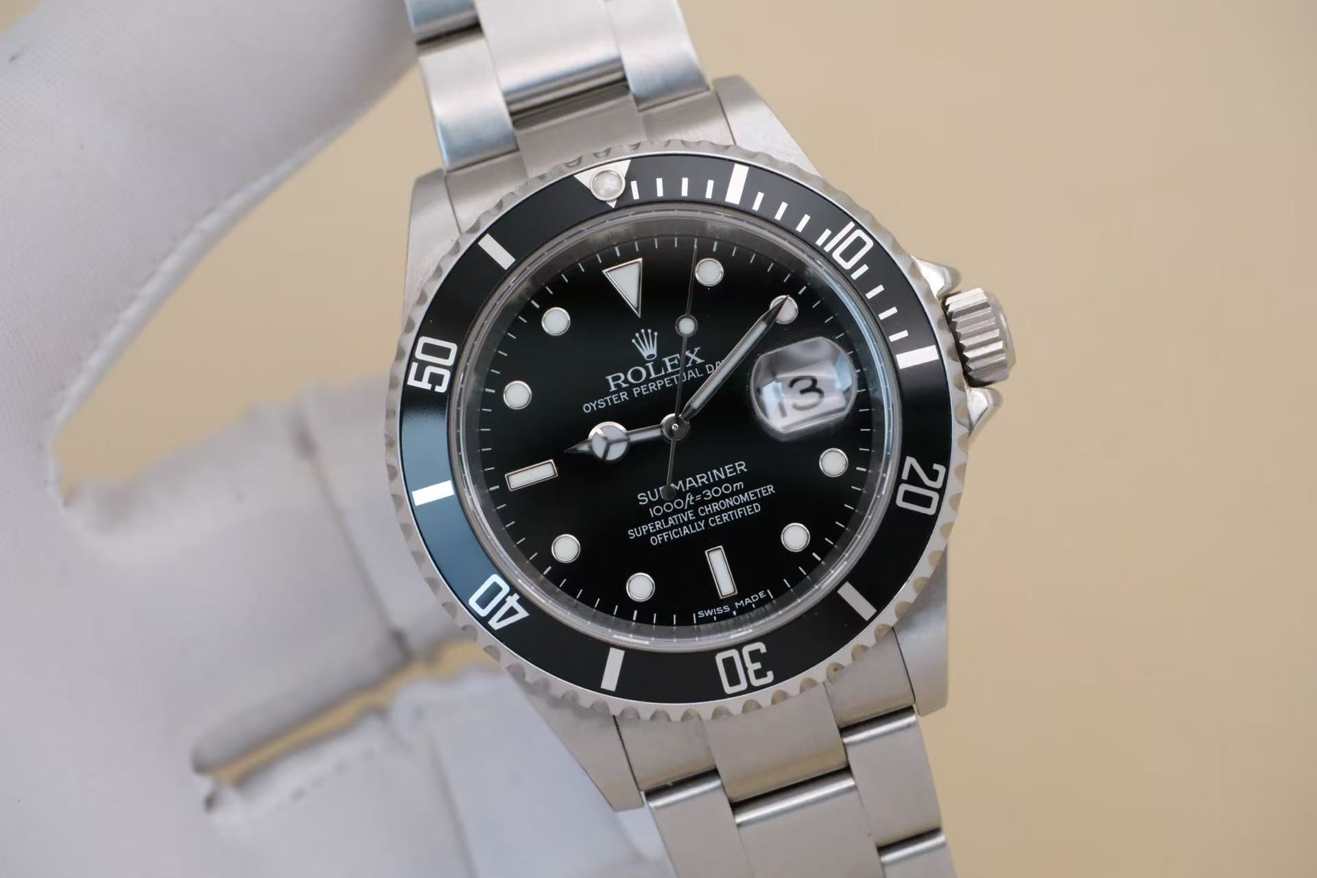✦ 劳力士 Rolex 潜航者型 40毫米 蚝式钢 一代铝圈黑水鬼 16610LN (2009年M字头/大全套)
