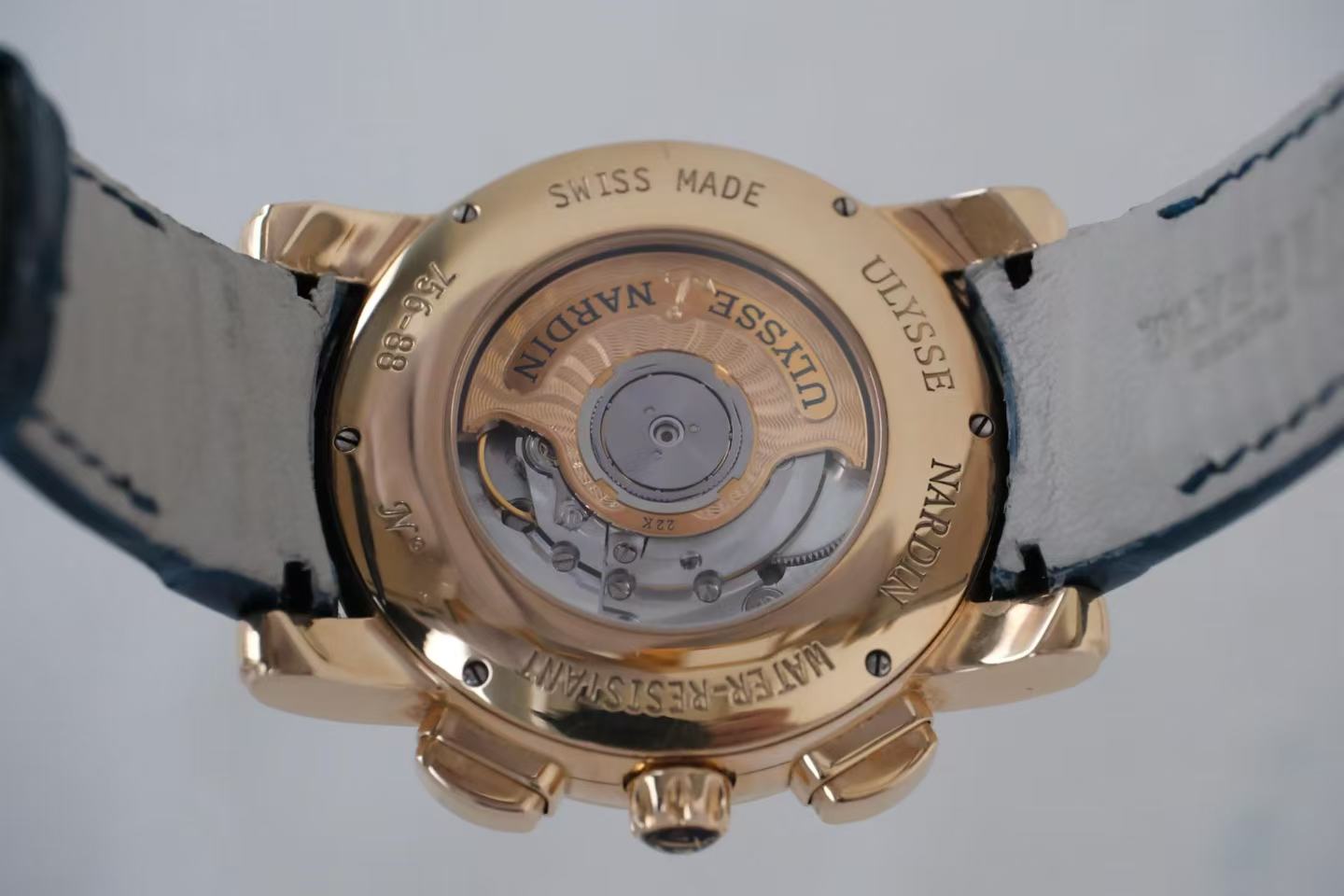 ✦ Ulysse Nardin Gilded Series 42mm 18K Rose Gold Single Minute Repeater with Lapis Lazuli Disc 6106-103/E3 (Complete Set)