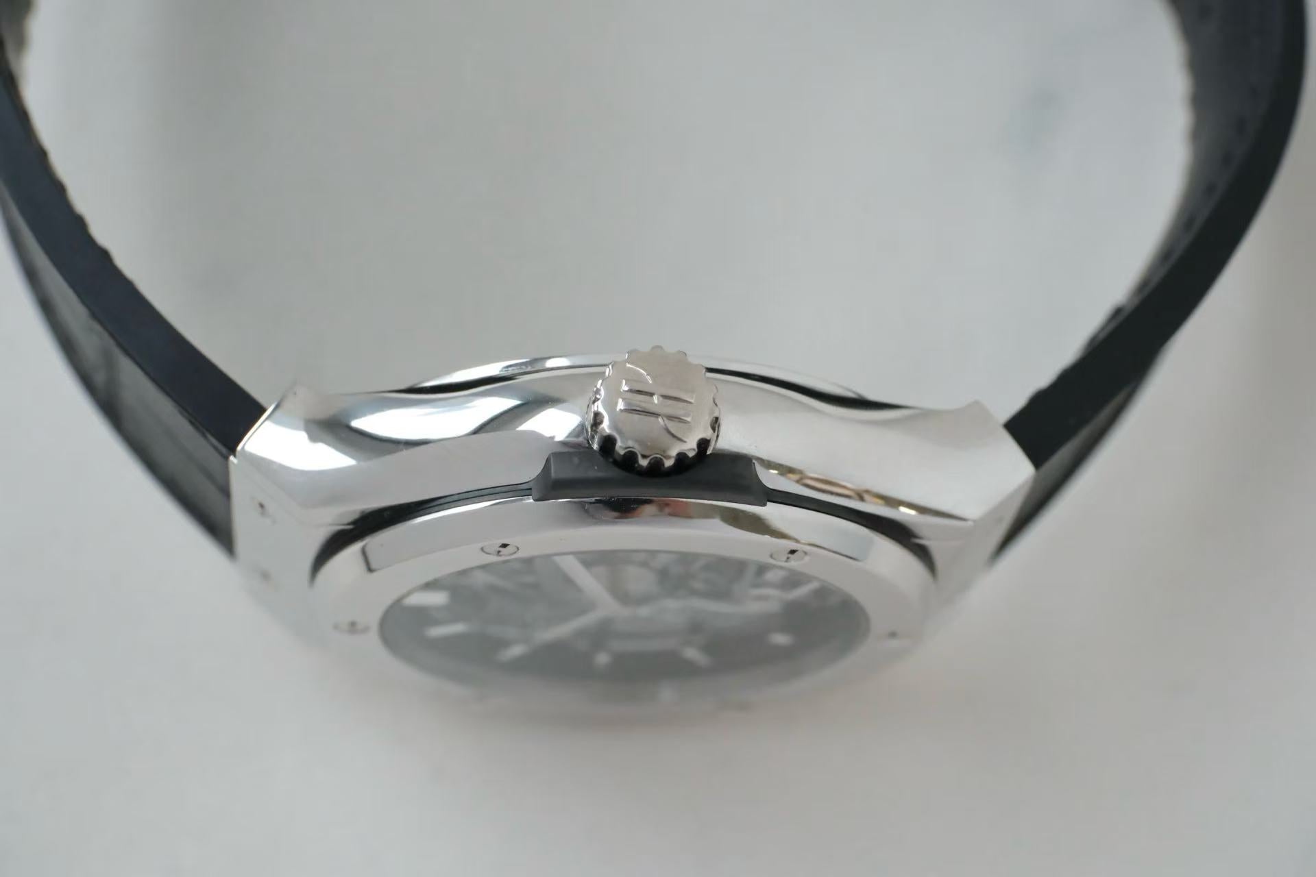 ✦ Hublot 45mm PT950 Platinum Skeleton Tourbillon Watch 504.TX.0170.LR.YOS16 (Limited Edition of 10 Pieces Worldwide/Complete Set)