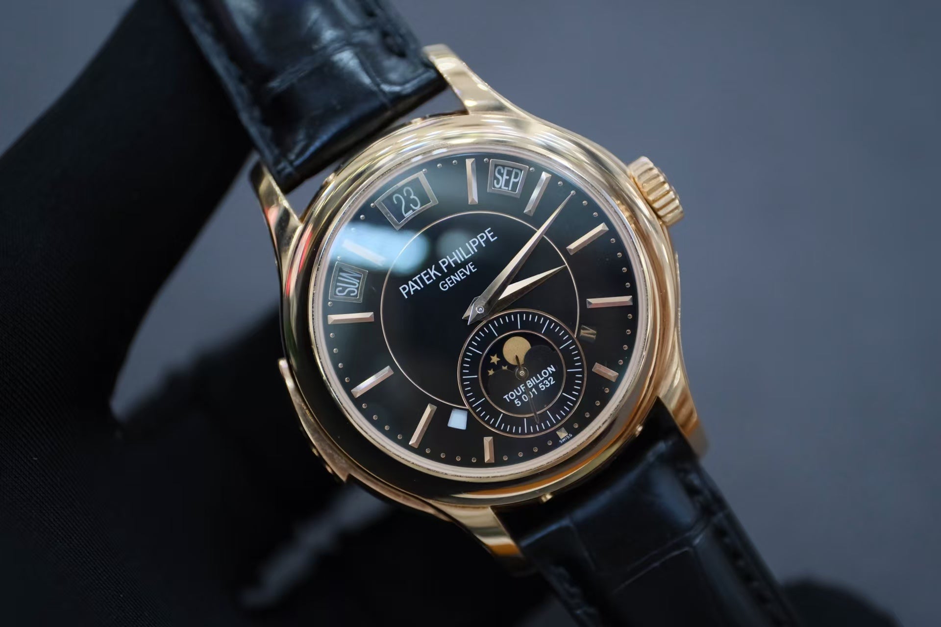 ✦ 百达翡丽 Patek Philippe 超级复杂功能系列 41毫米 18K玫瑰金 三问陀飞轮瞬跳万年历 5207R-001 (2013年全套)