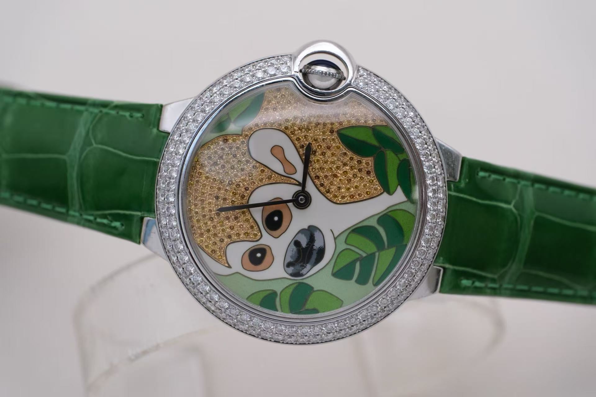 ✦ Cartier Ballon Bleu 42mm 18K White Gold Diamond-set Art Dial HPI00410 (Limited Edition of 50 Pieces/Complete Set)