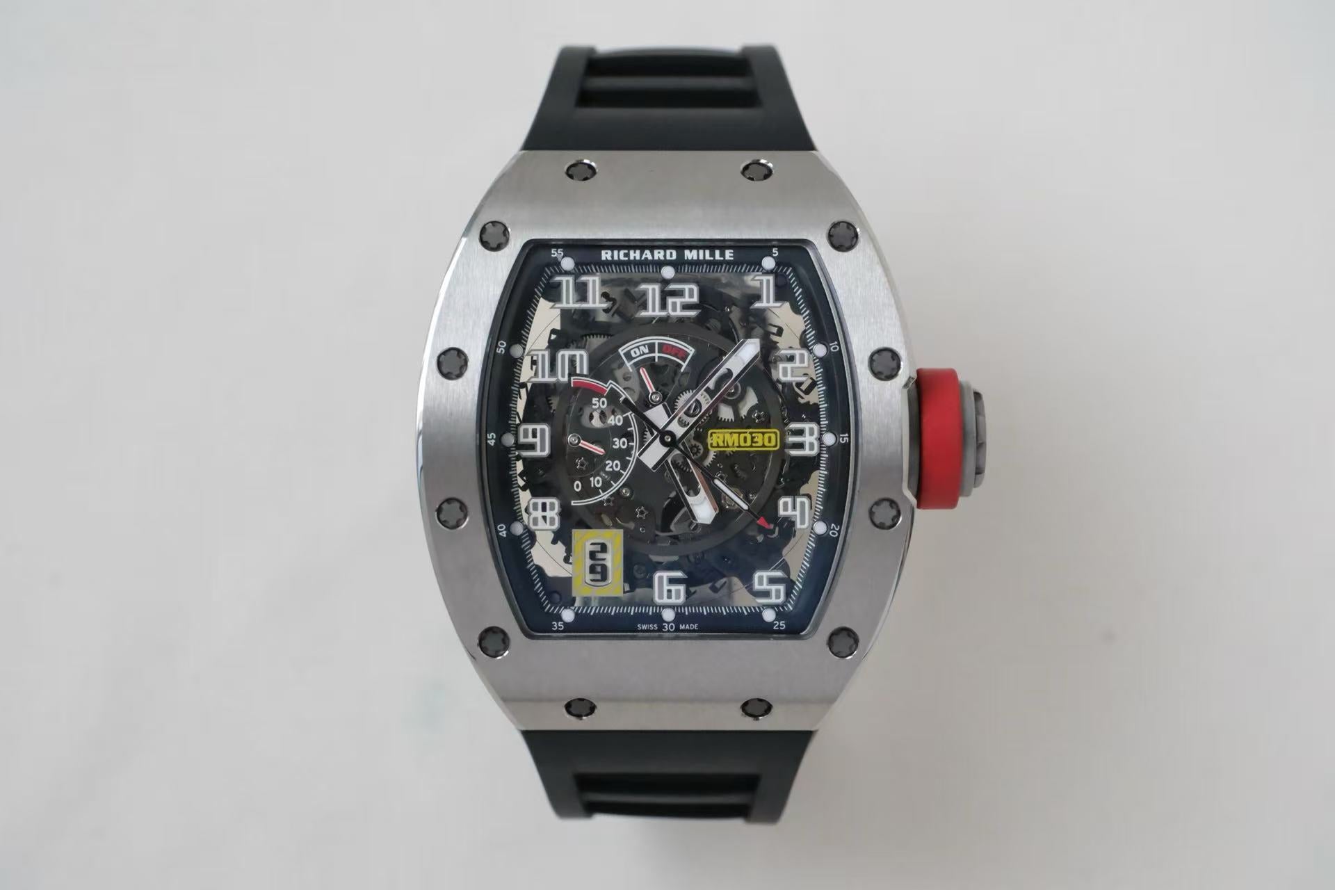 ✦ Richard Mille RM 030 Titanium Detachable Automatic Disc 50x42.7mm (2019 China Import Full Set/Unused)