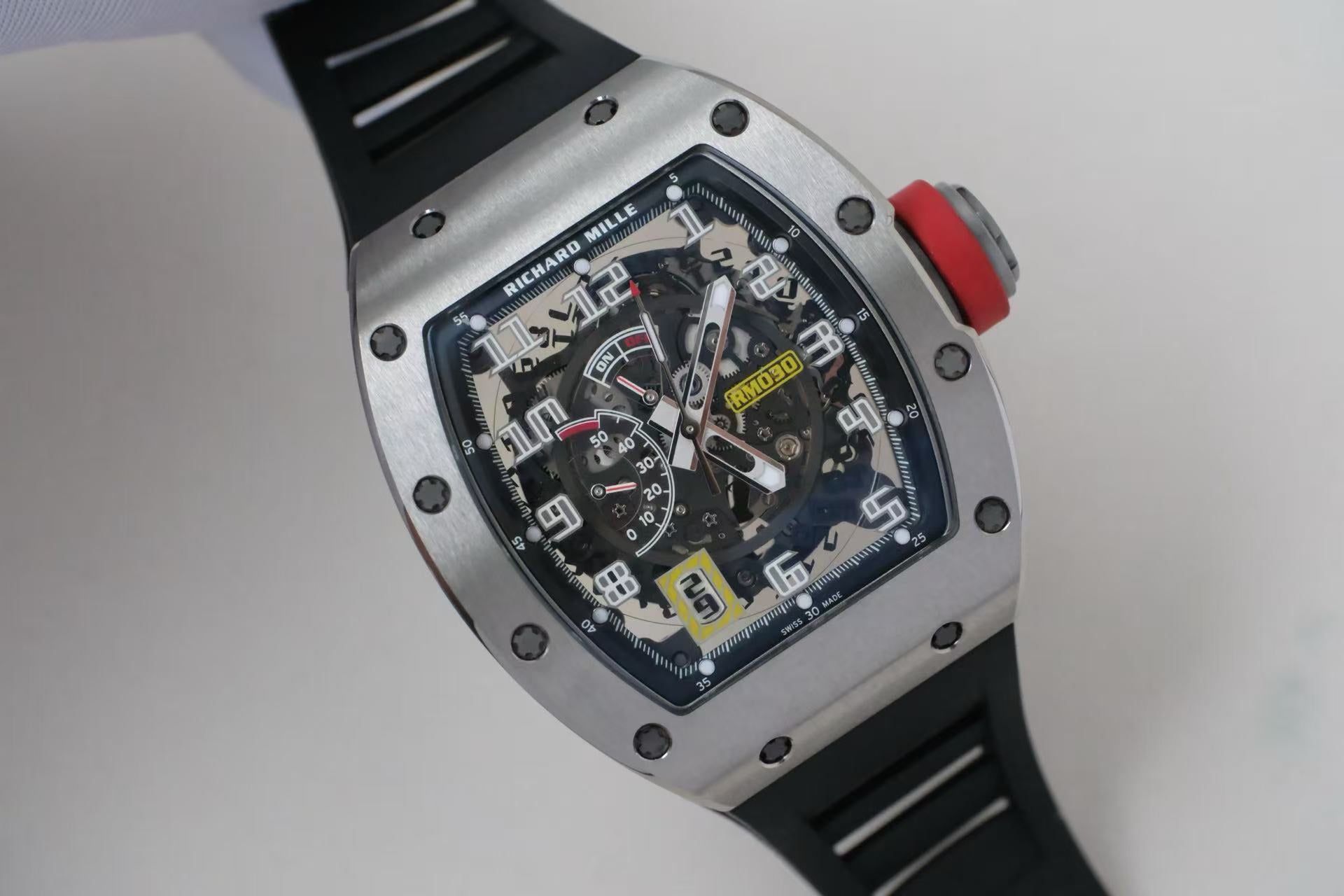 ✦ Richard Mille RM 030 Titanium Detachable Automatic Disc 50x42.7mm (2019 China Import Full Set/Unused)