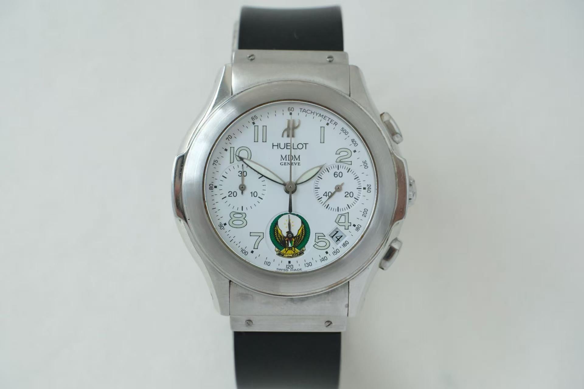 ✦ Hublot MDM Series 40mm Automatic Chronograph Middle East Eagle Custom Edition ref. 1810.1 (UAE Royal Family Military Customization/Extremely Rare)