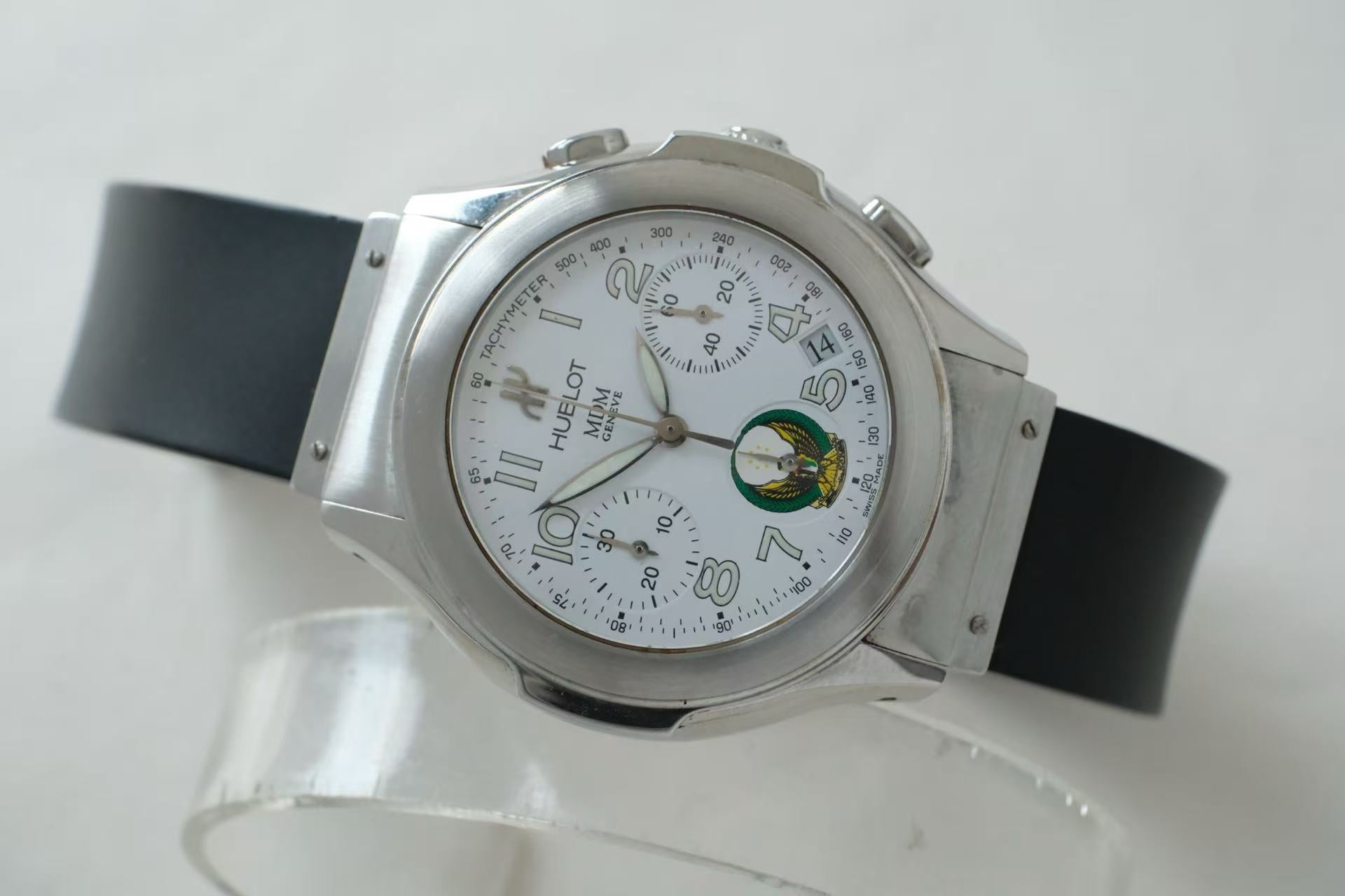 ✦ Hublot MDM Series 40mm Automatic Chronograph Middle East Eagle Custom Edition ref. 1810.1 (UAE Royal Family Military Customization/Extremely Rare)
