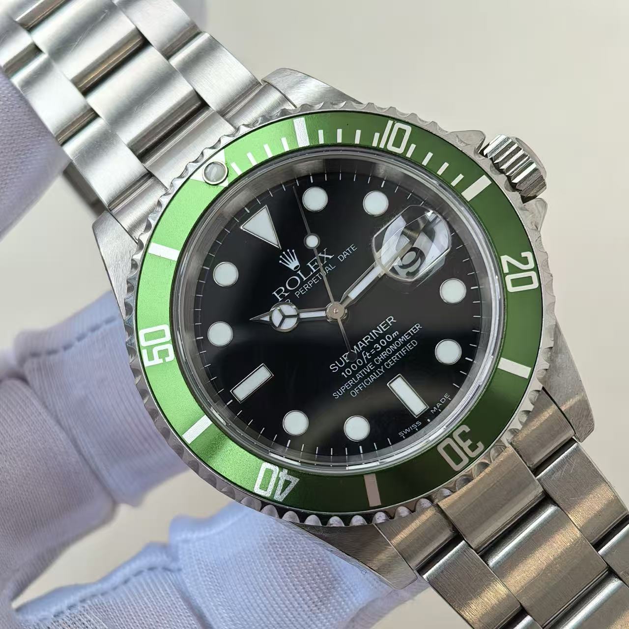 ✦ 劳力士 Rolex 潜航者型 40毫米 精钢 铝圈绿水鬼 Kermit 16610LV