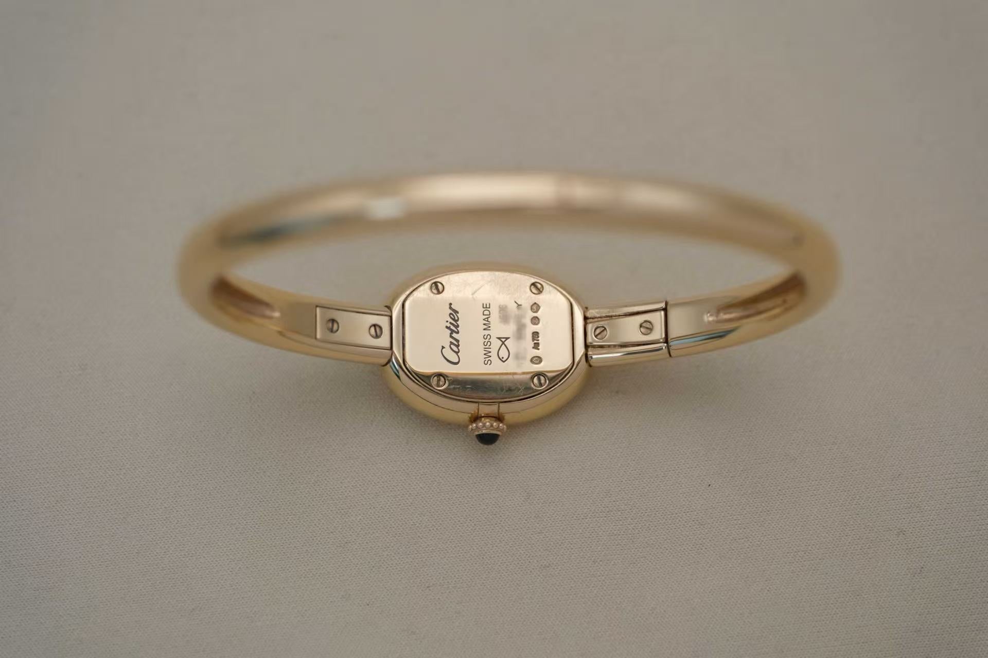 ✦ 卡地亚 Cartier Baignoire 浴缸系列 Mini WGBA0035 18K黄金 石英女表