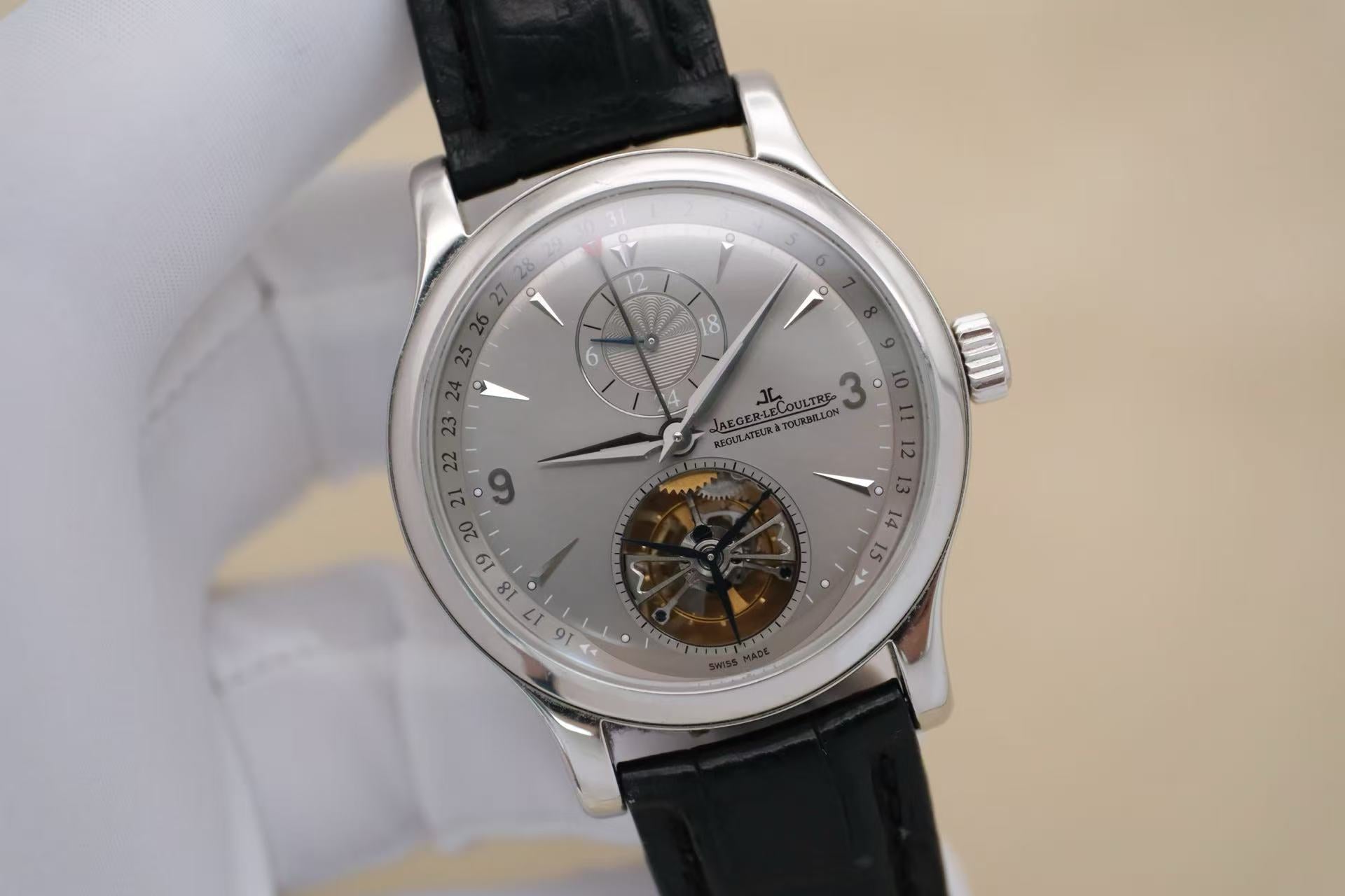 ✦ Jaeger-LeCoultre Master Collection Q1656450 41.5mm PT950 Platinum Tourbillon Limited Edition