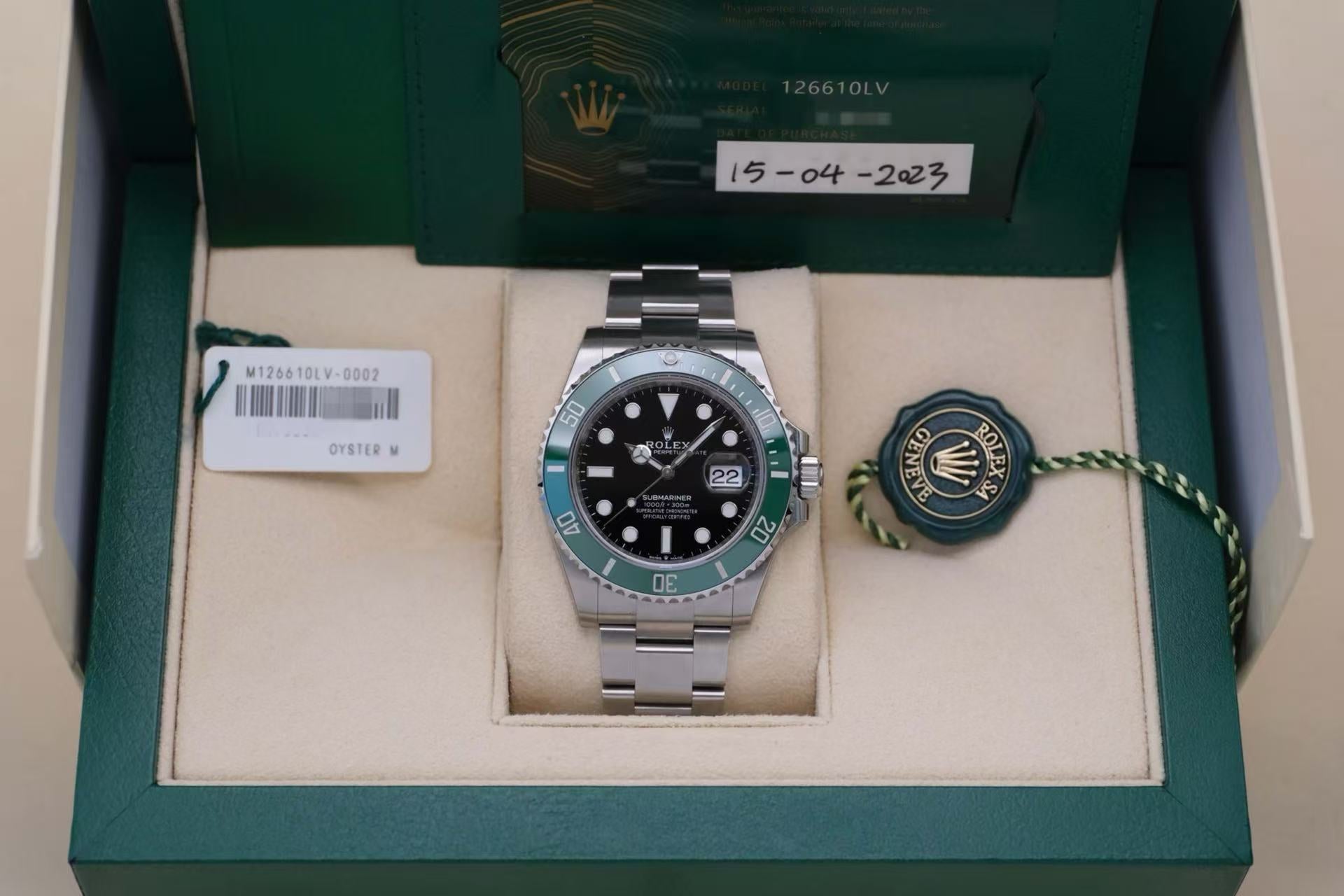 ✦ 劳力士 Rolex 潜航者型 126610LV 41毫米 蚝式钢 绿圈黑盘 自动机械