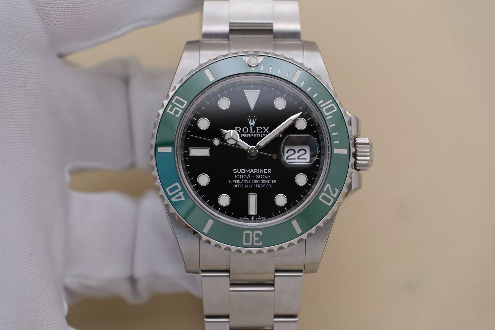 ✦ 劳力士 Rolex 潜航者型 126610LV 41毫米 蚝式钢 绿圈黑盘 自动机械