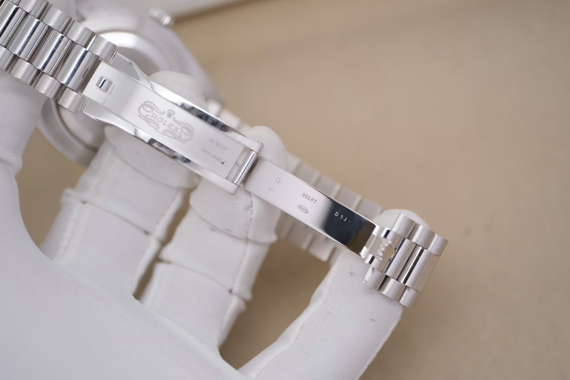 ✦ Rolex Day-Date 228396TBR 40mm 950 Platinum Ice Blue Dial with Crystal Diamonds - Automatic Mechanical