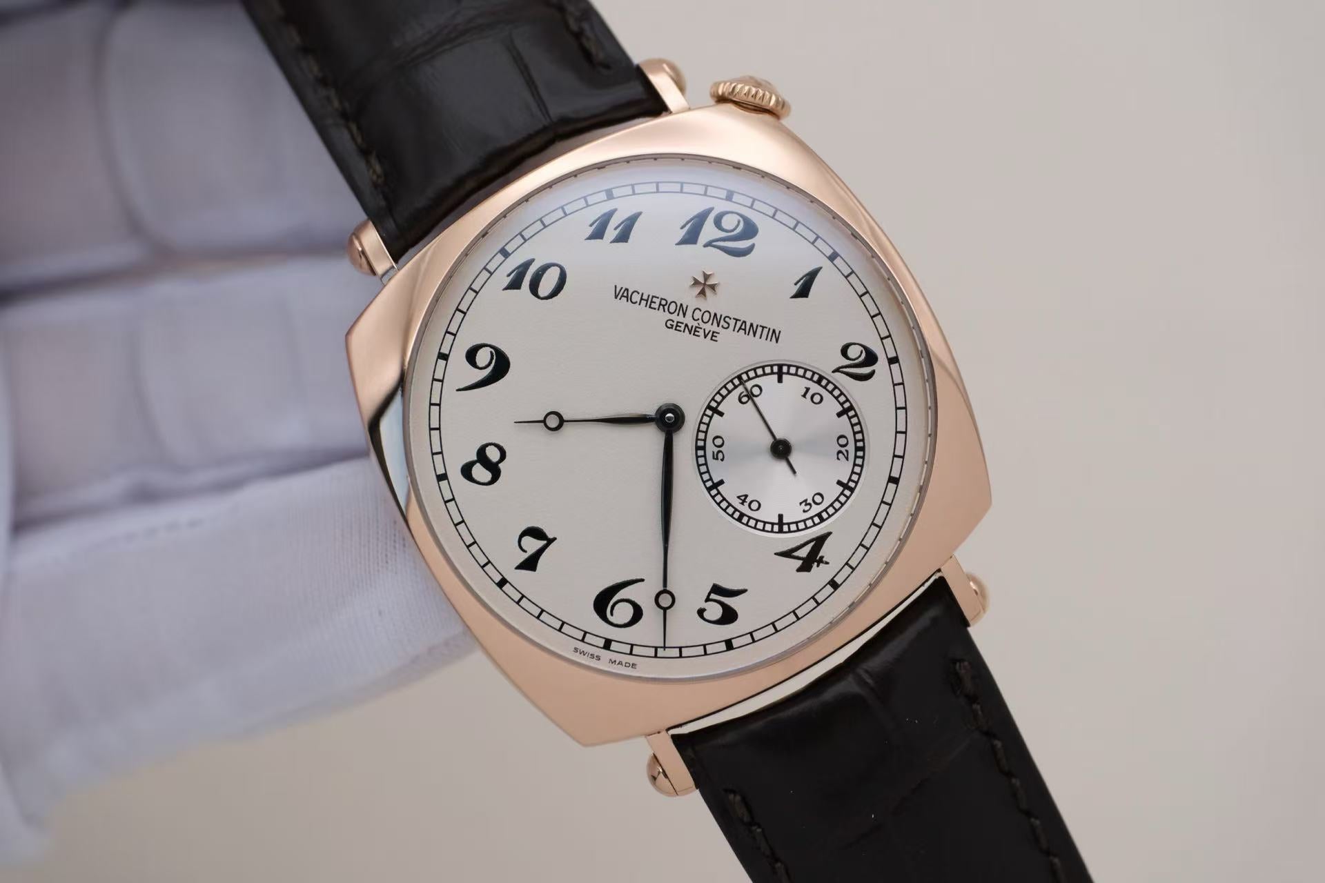 ✦ Vacheron Constantin Historic Masterpiece 82035 40mm 18K Pink Gold Off-center Dial Manual Winding Watch