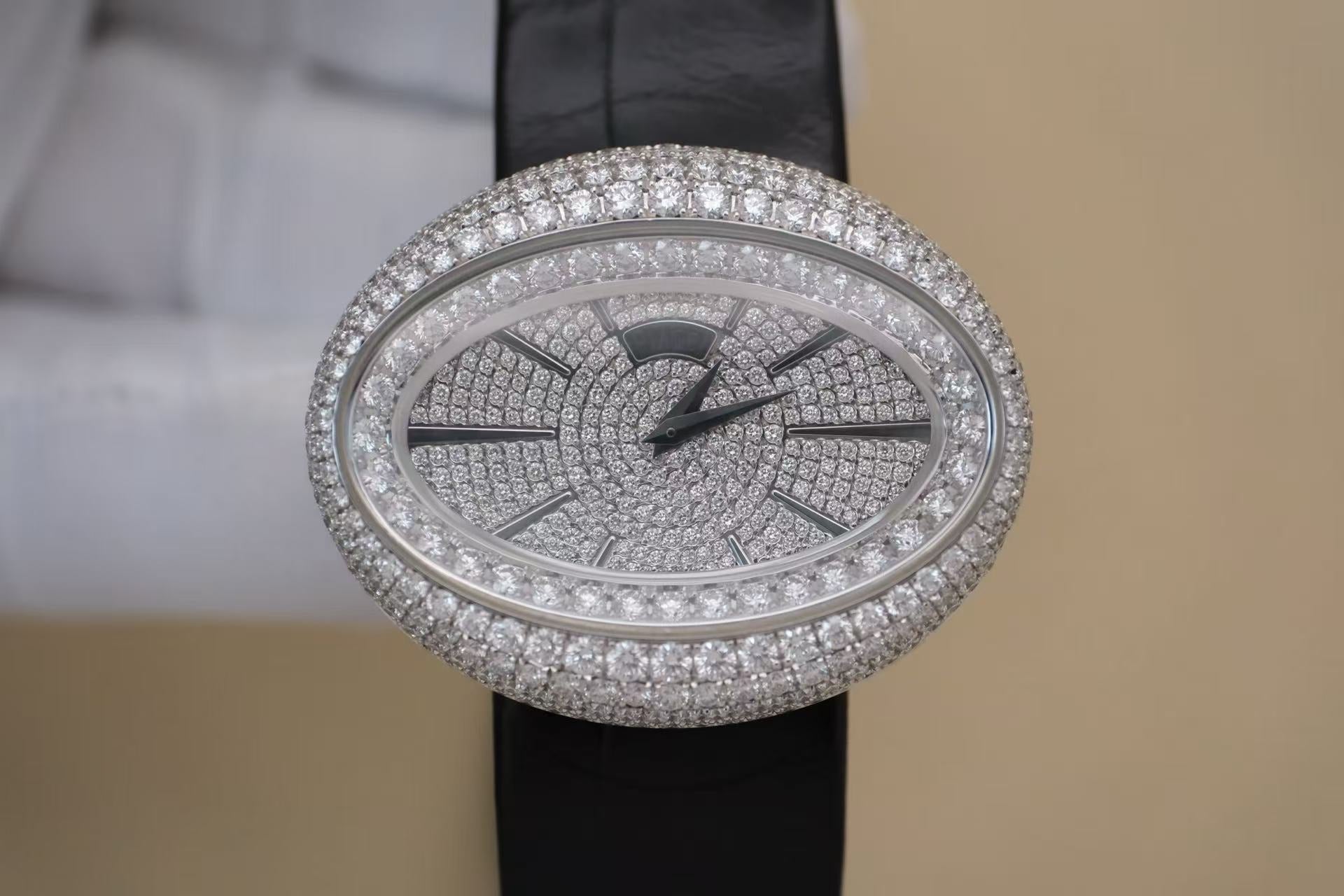 ✦ 伯爵 Piaget LIMELIGHT GALA G0A37199 40x32毫米 18K白金 满天星镶钻 石英女表