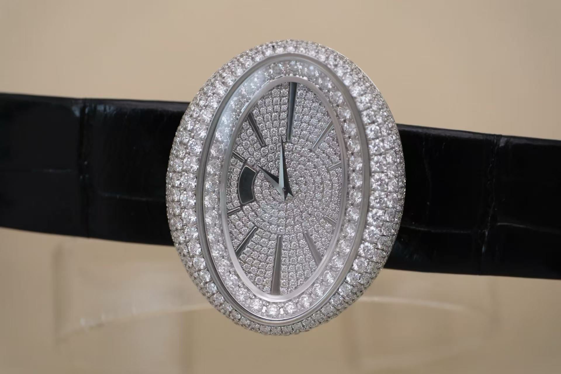 ✦ 伯爵 Piaget LIMELIGHT GALA G0A37199 40x32毫米 18K白金 满天星镶钻 石英女表