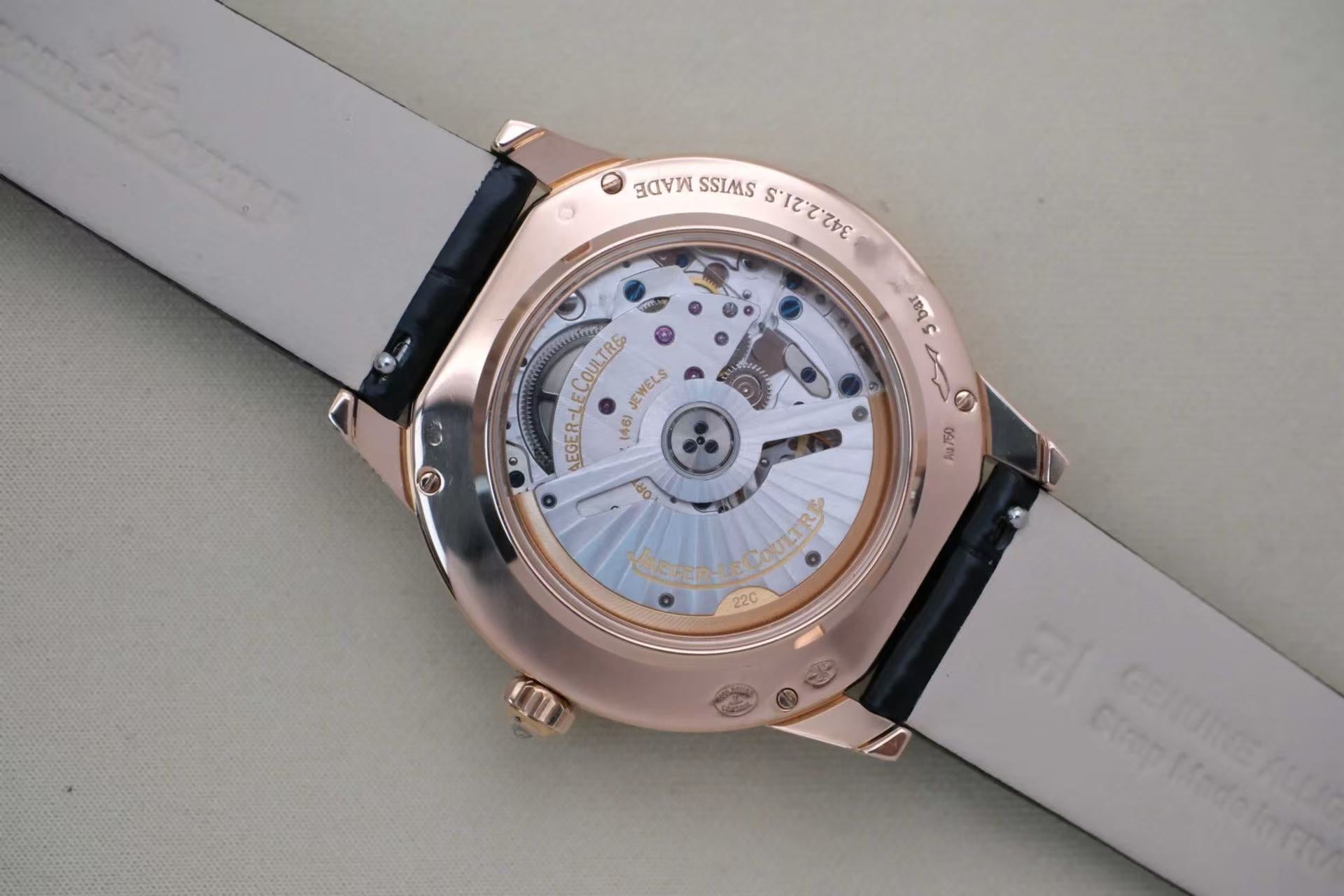 ✦ 积家 Jaeger-LeCoultre 约会系列 Q3492420 37.5毫米 18K玫瑰金 镶钻 万年历月相 自动机械