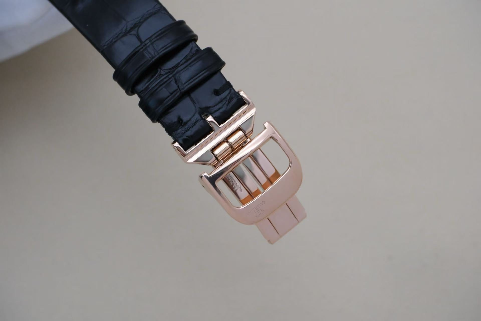 ✦ 积家 Jaeger-LeCoultre 约会系列 Q3492420 37.5毫米 18K玫瑰金 镶钻 万年历月相 自动机械