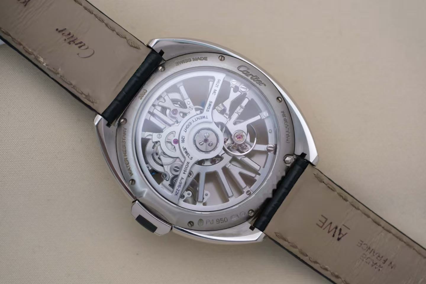 ✦ Cartier Key Series WHCL0008 41mm Pd950 Palladium Skeleton Disc Automatic Mechanical