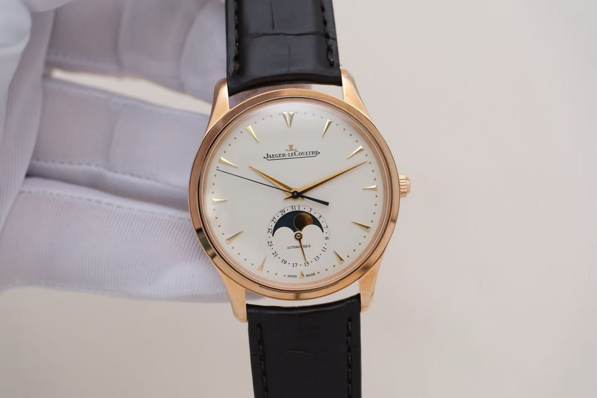 ✦ 积家 Jaeger-LeCoultre 大师系列 Q1362520 39毫米 18K玫瑰金 月相 自动机械