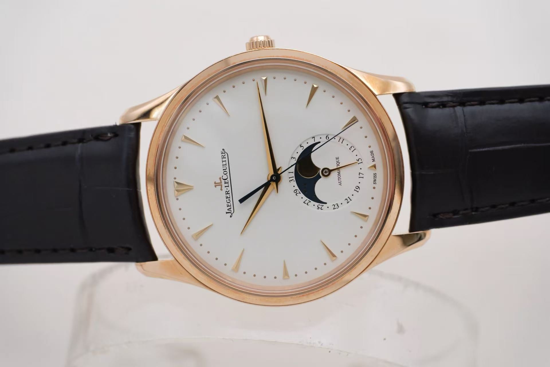 ✦ 积家 Jaeger-LeCoultre 大师系列 Q1362520 39毫米 18K玫瑰金 月相 自动机械
