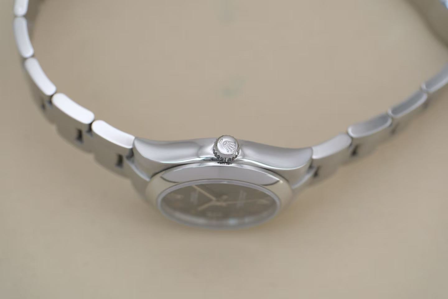 ✦ Rolex Oyster Perpetual 177200 31mm 904L Steel Roman Numeral Automatic Mechanical Watch