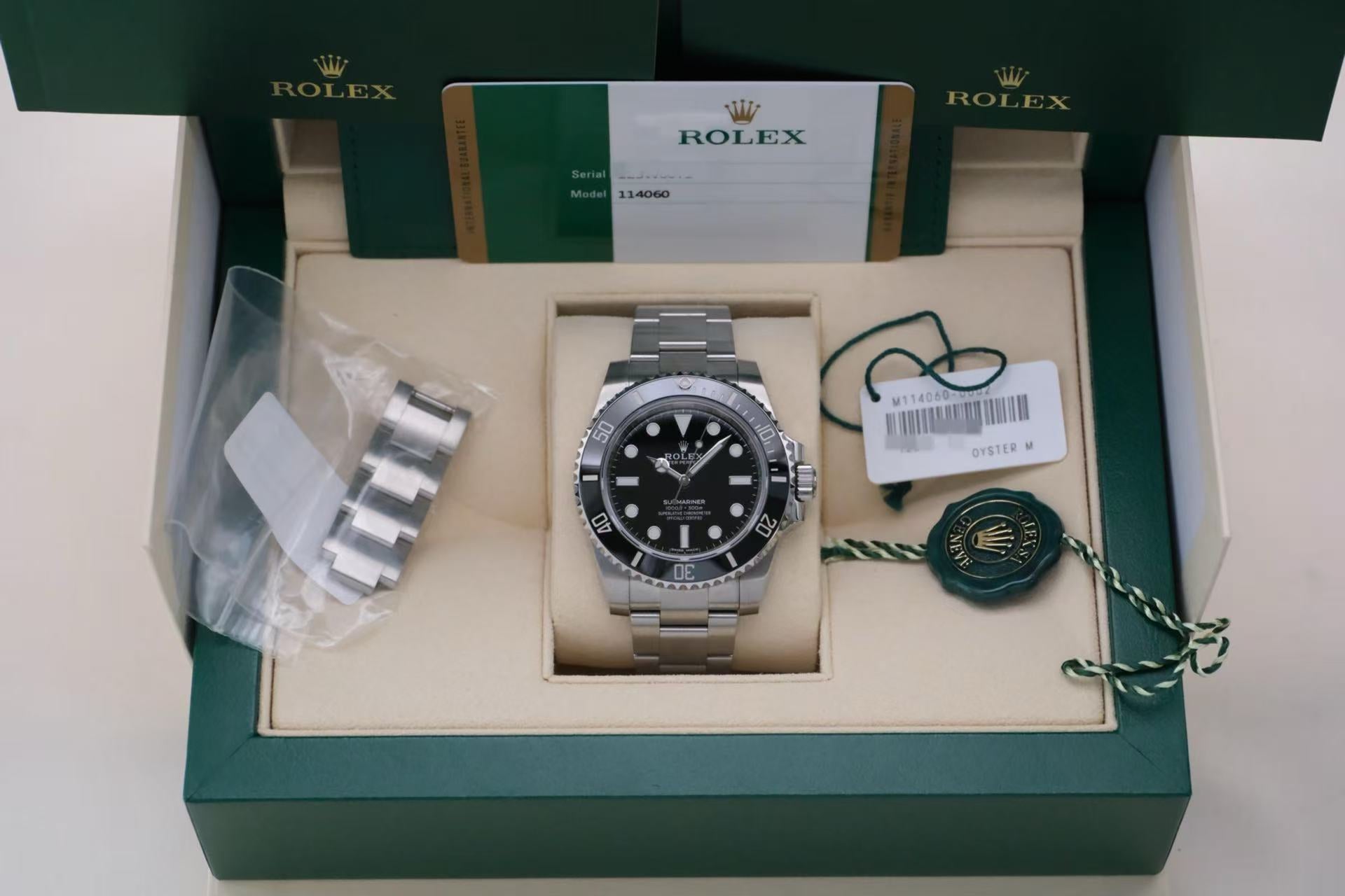 ✦ 劳力士 Rolex 潜航者型 114060 40毫米 蚝式钢 无历黑水鬼 自动机械