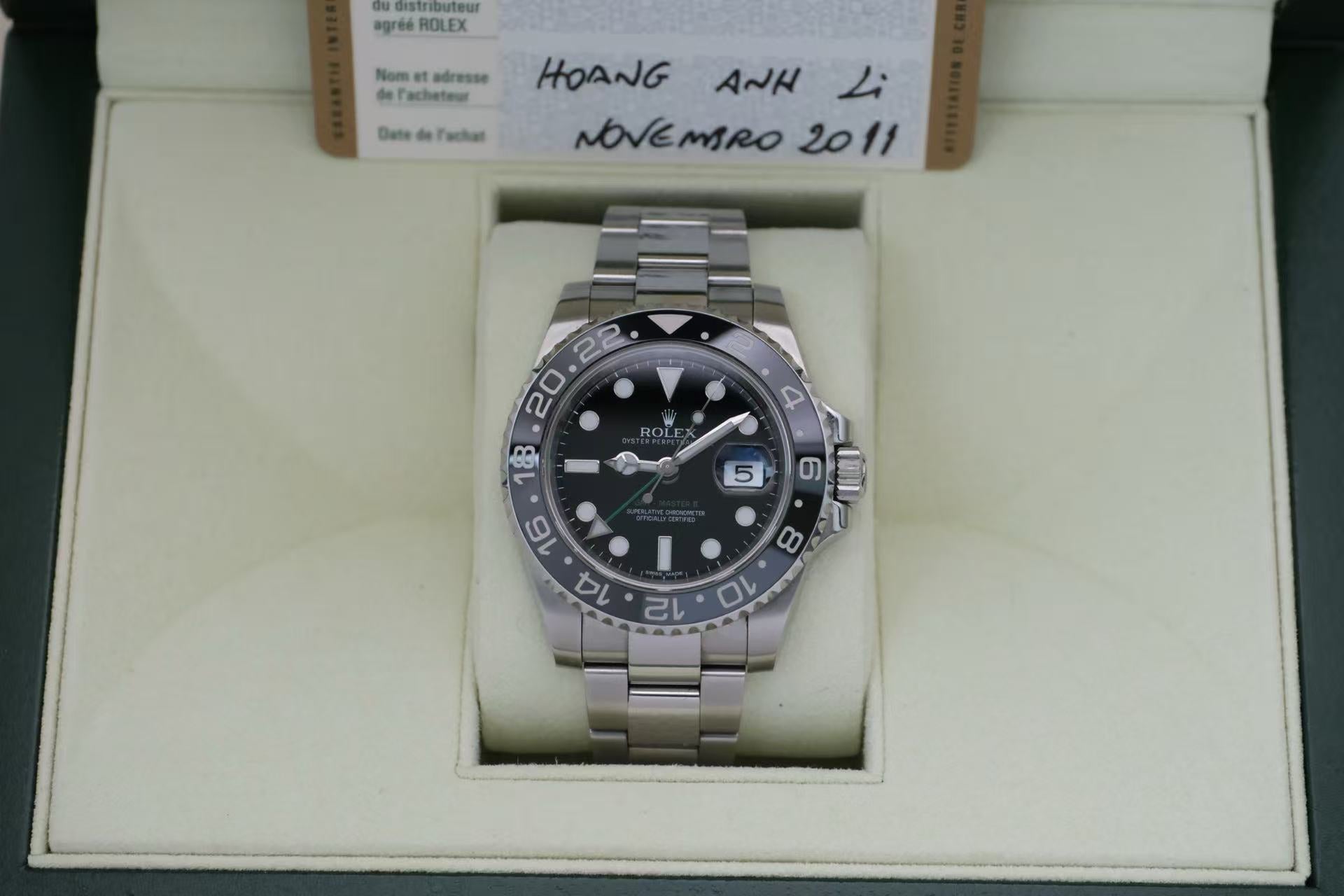 ✦ 劳力士 Rolex 格林尼治型II 116710LN 40毫米 蚝式钢 小绿针 自动机械